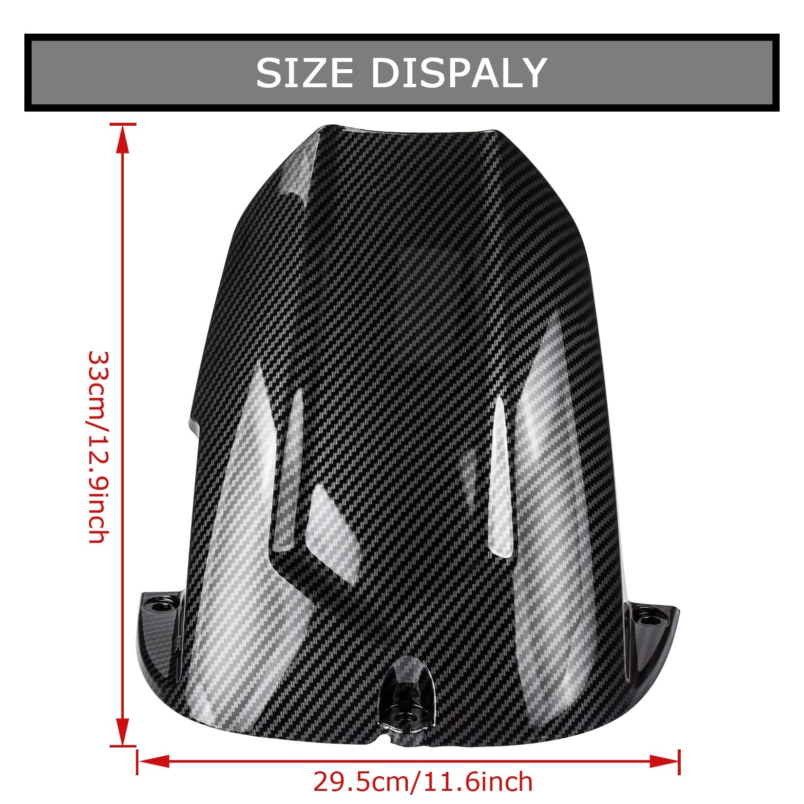 PSLER Rear Mudguard Tire Hugger for YZF R6 2003-2005 and for R6S 2006-2009 (Carbon)