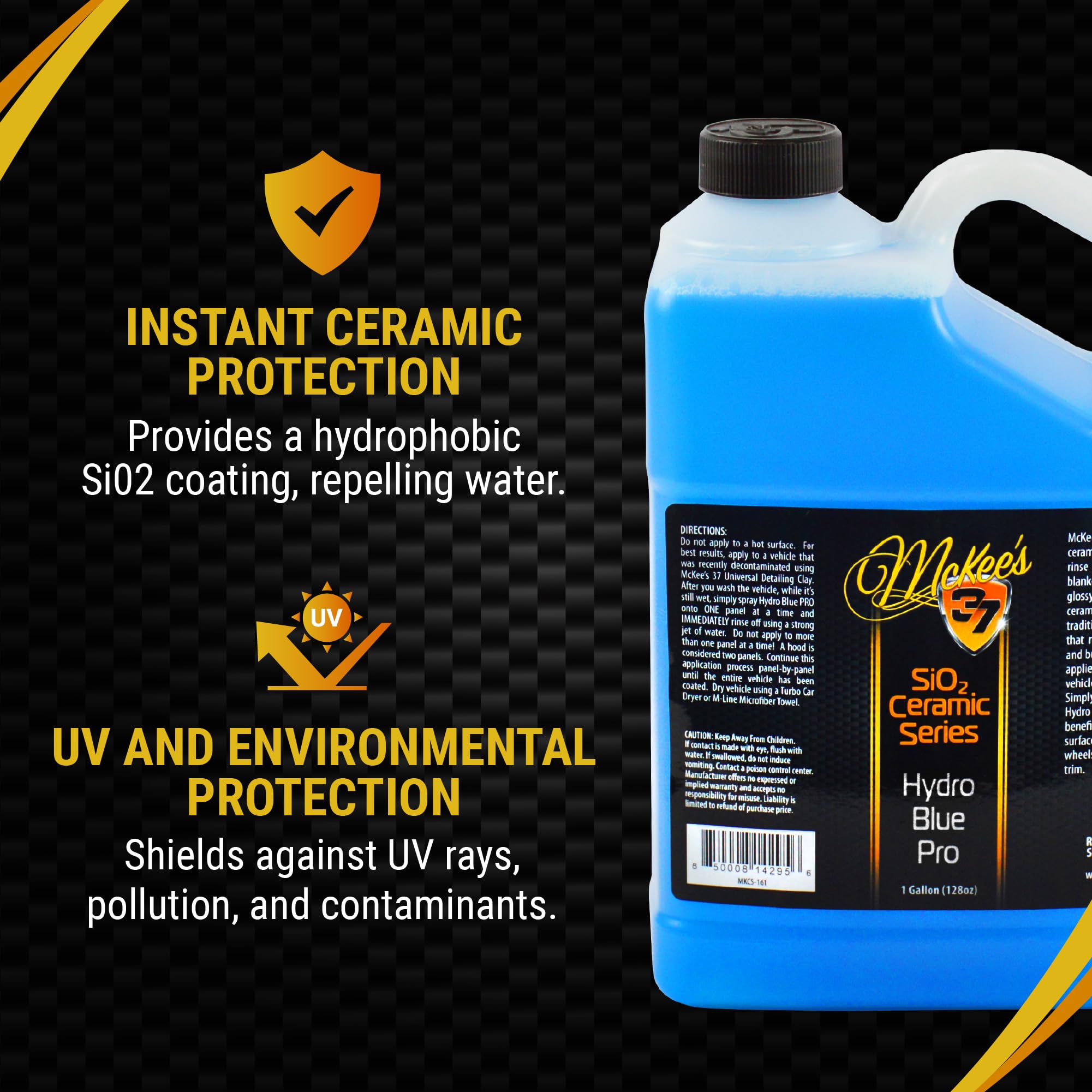 Mckee'S 37 - Hydro Blue Sio2 Coating | Ceramic Coating For Cars, Easy Protection & Shine Spray For Paint, Glass, Wheels, Chrome