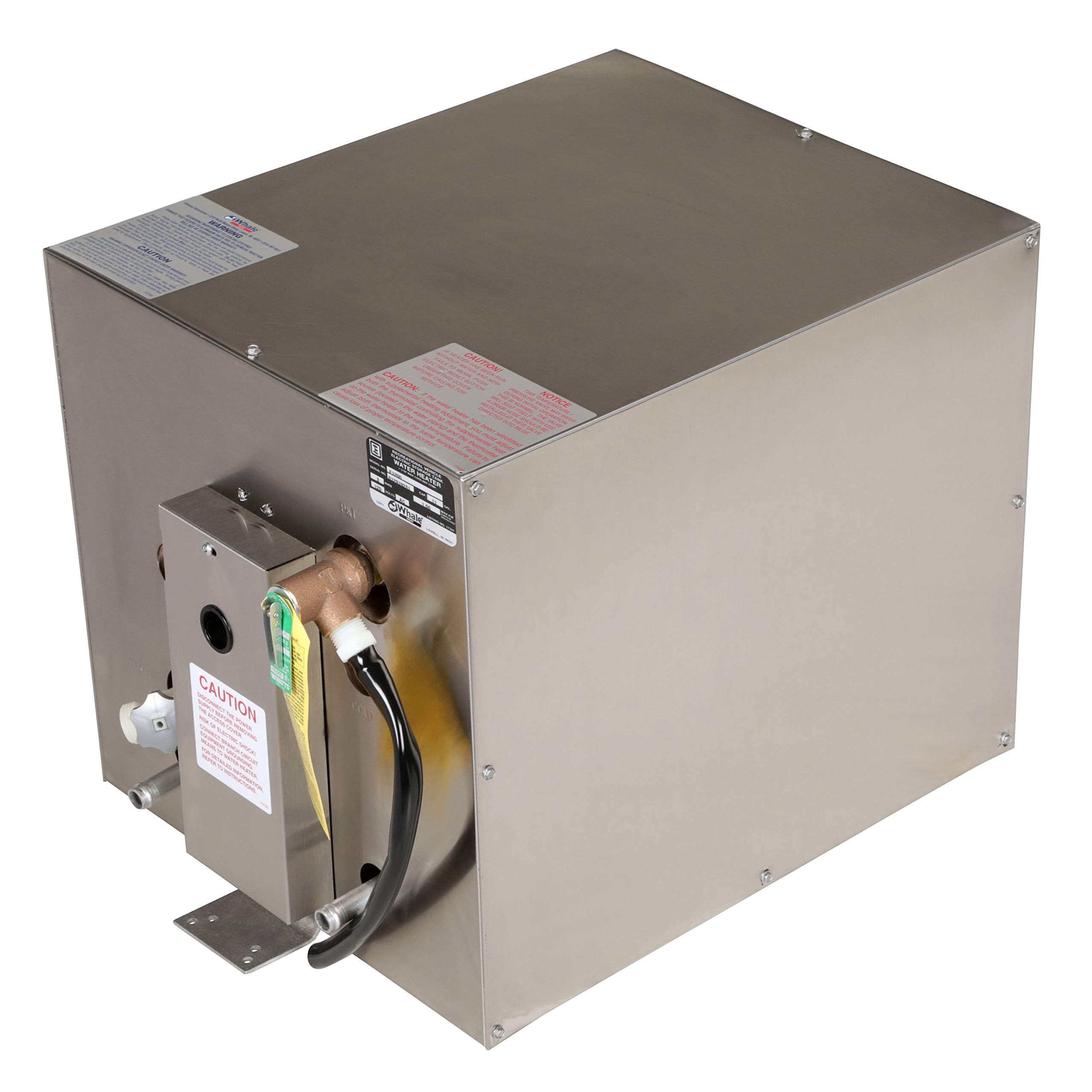 Whale F1200 Water Heater, 11-Gallon Capacity, 120V, Front Heat Exchanger, 16 Inches W X 22 Inches D X 16 Inches H