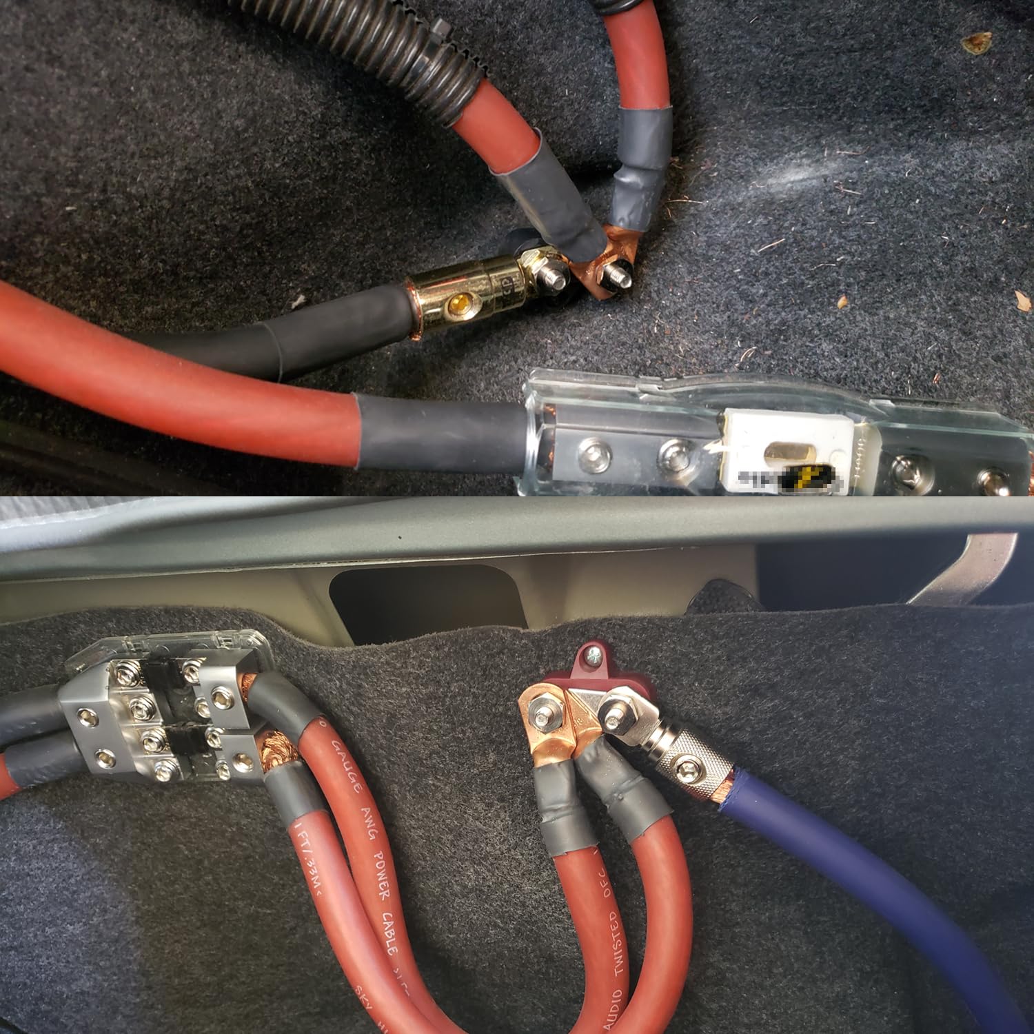 5/16'' Single Stud Battery Junction Posts, Ampper M8 Heavy Duty Power And Ground Junction Block Power Distribution Studs Termina