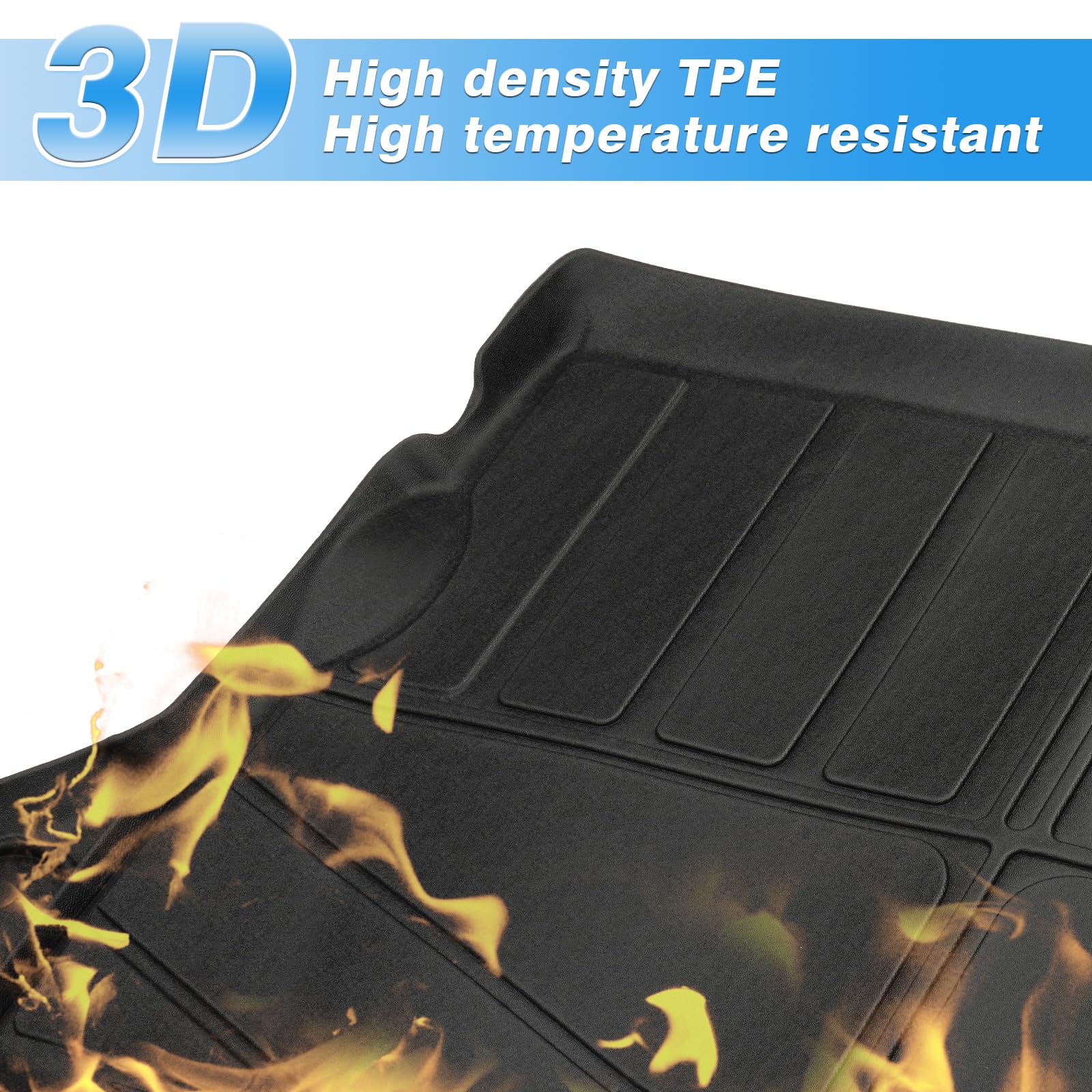 Powerty Cargo Mat Compatible For Subaru Crosstrek 2024 2025 Accessories All Weather Cargo Liner Tpe Rear Trunk Mat