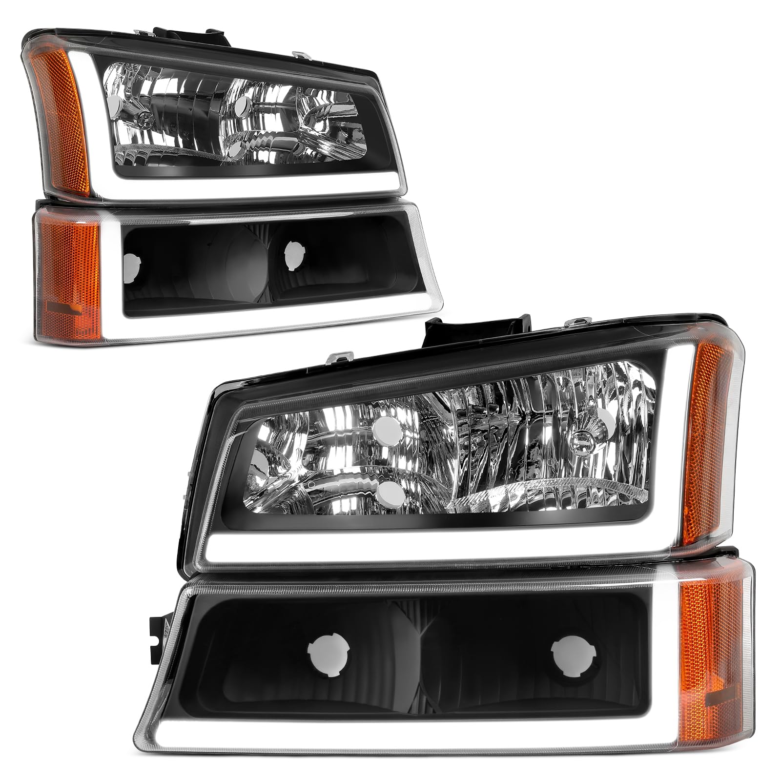 Autosaver88 Headlight With Led Drl Compatible With 2003 2004 2005 2006 Chevy Avalanche Silverado 1500 1500Hd 2500 2500Hd 3500/20