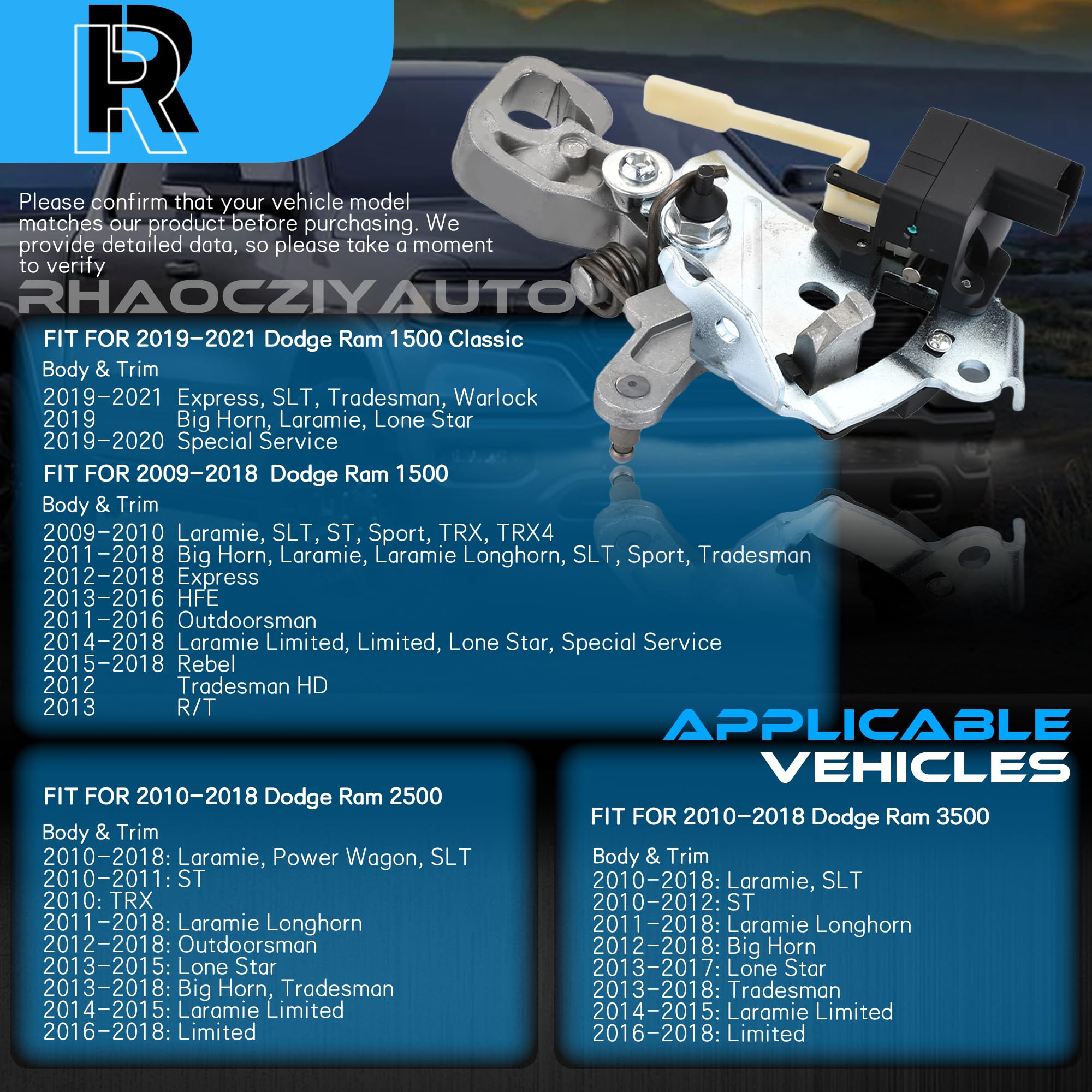 68470756Aa Steering Column Gear Shift Bracket Sensor Compatible With 2009-2021 Dodge Ram 1500 2010-2018 Ram 2500 3500 Replace Pa