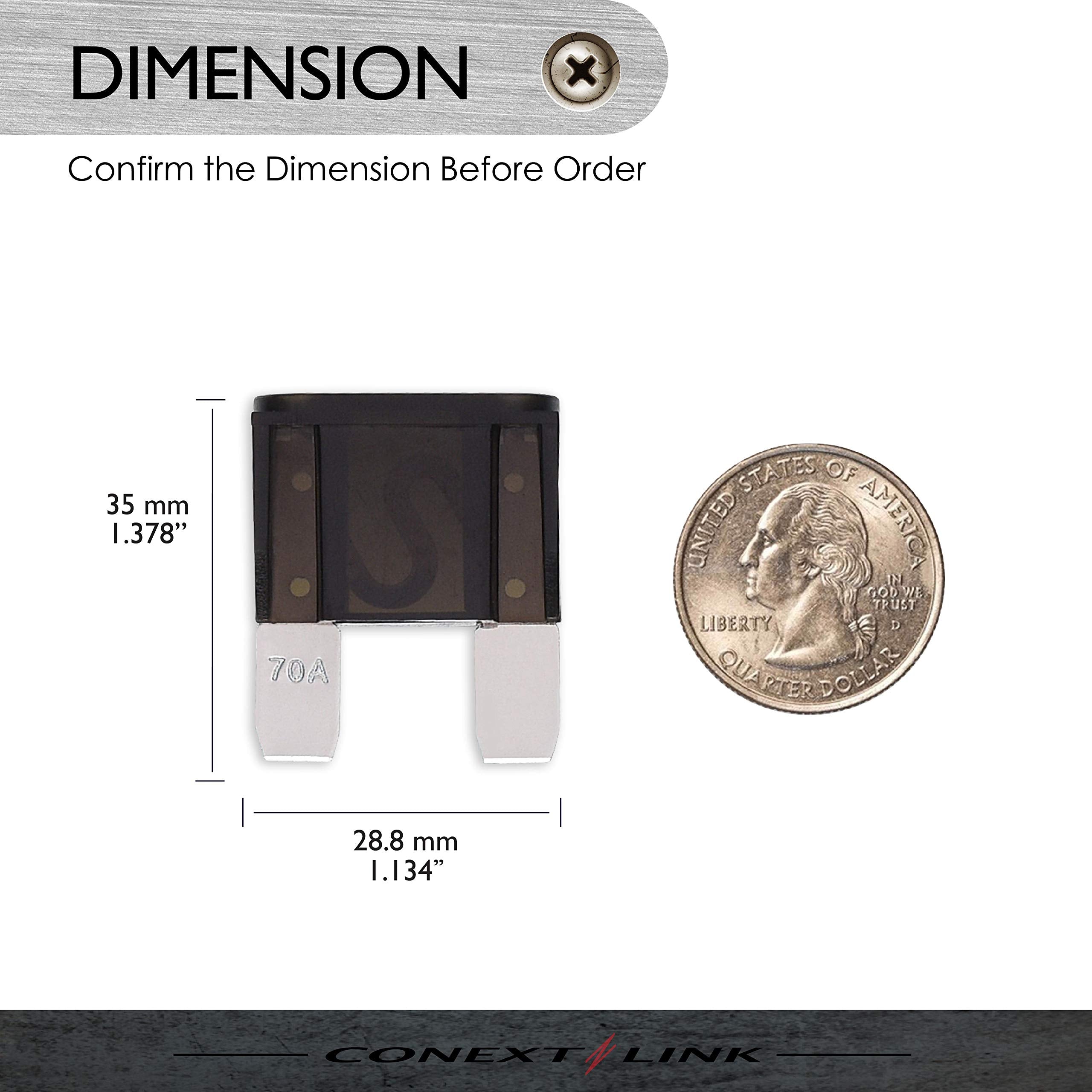 Conext Link Maxi70-10 Nickel 70 Amp Maxi Fuse 10 Pack (14295)