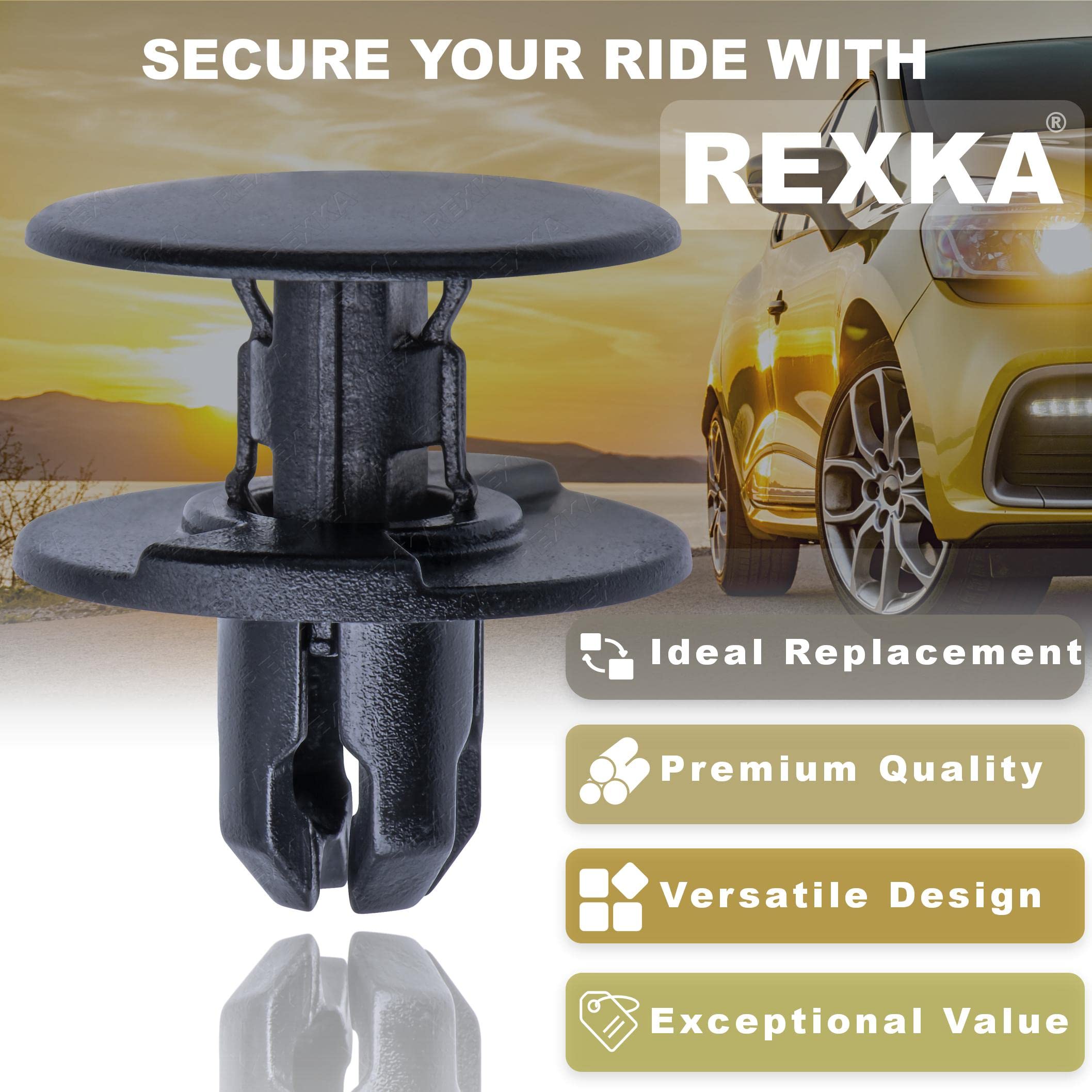 Rexka 51Pcs Front Fender Liner Retainer Clip 91501-Tr0-003 For Honda Acura Accord Civic Clarity Crosstour Cr-V Fit Odyssey Ilx M