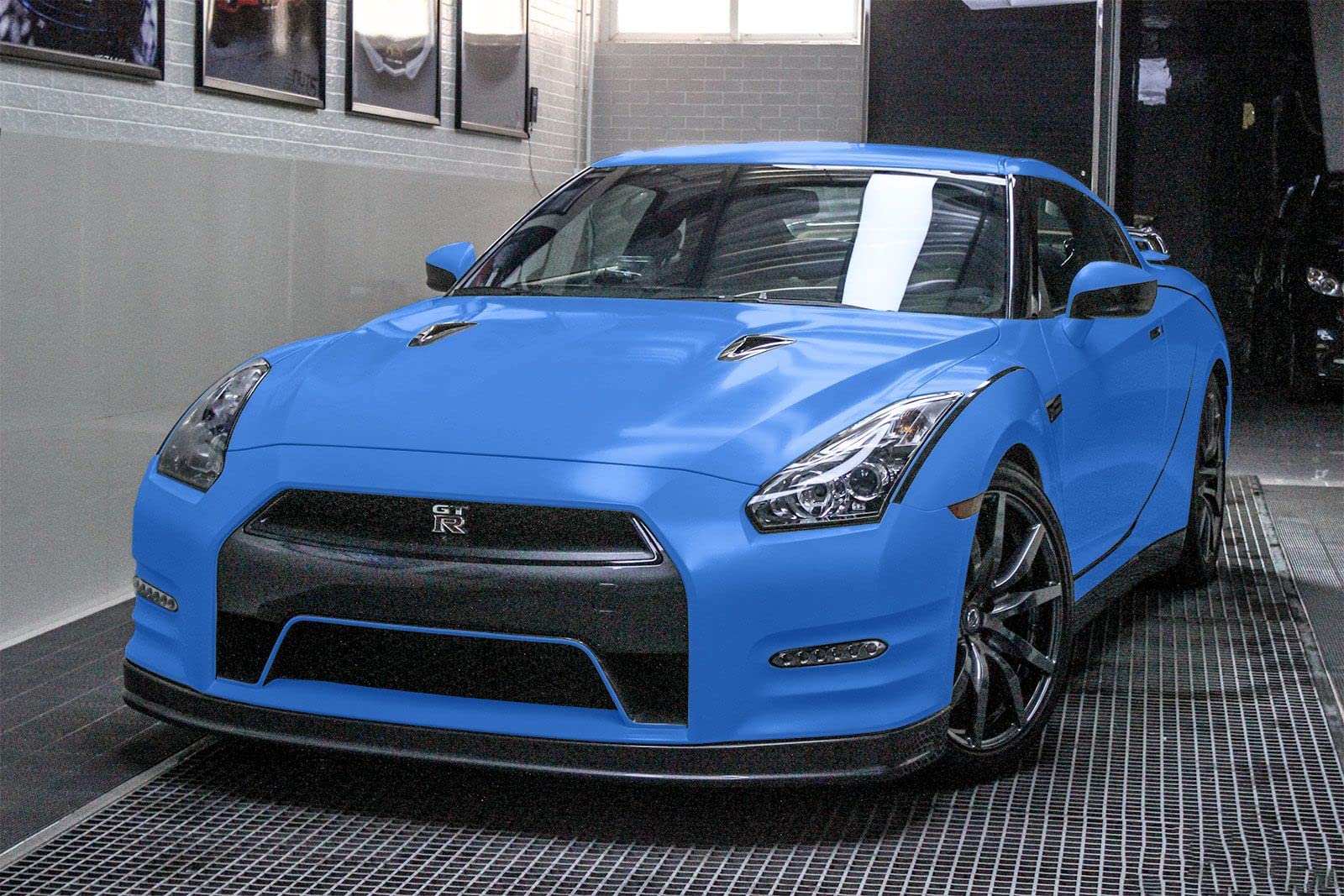 12''X60'' (1Ftx5Ft) Marina Blue Premium Satin Matte Flat Vinyl Wrap Sticker Diy Decal Film Sheet Auto Car Vehicle Motocycle Air