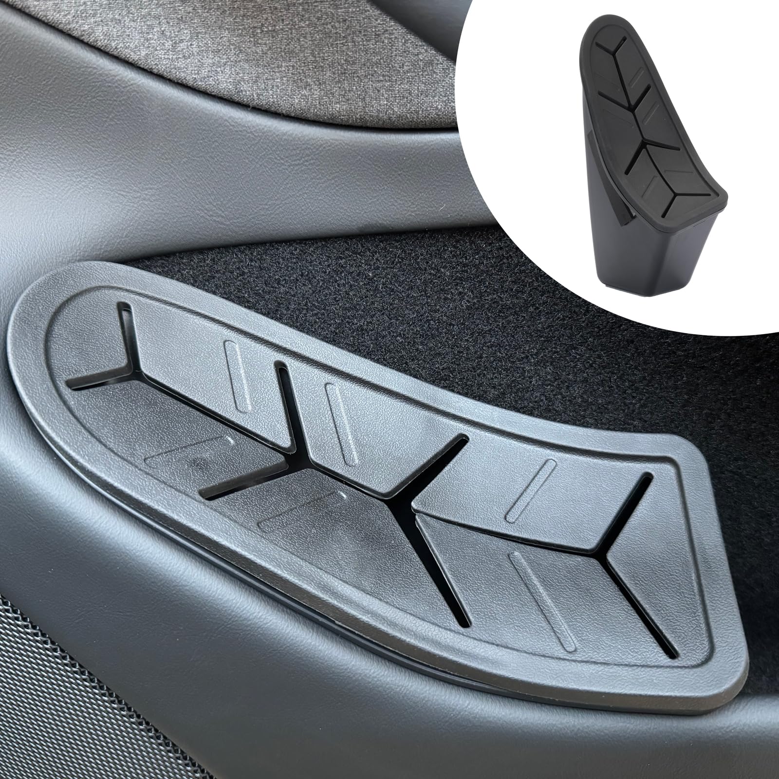 Jawjut Trash Can,Compatible With New Tesla Model 3 Highland 2024 2025,Garbage Can Bin Accessories,Side Door Storage Box Organize