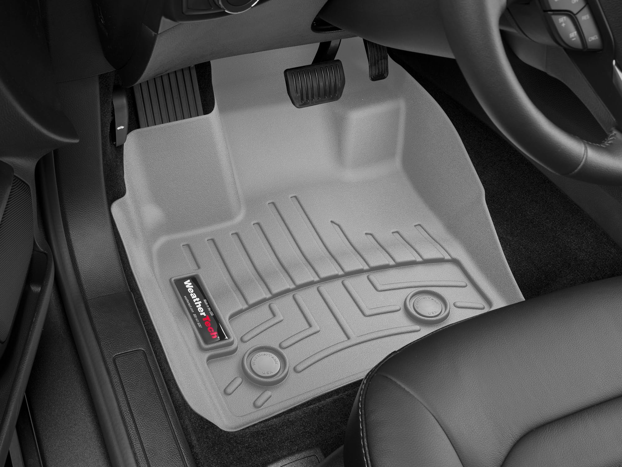 WeatherTech Custom Fit FloorLiners for Honda Accord - 1st Row (440601), Black