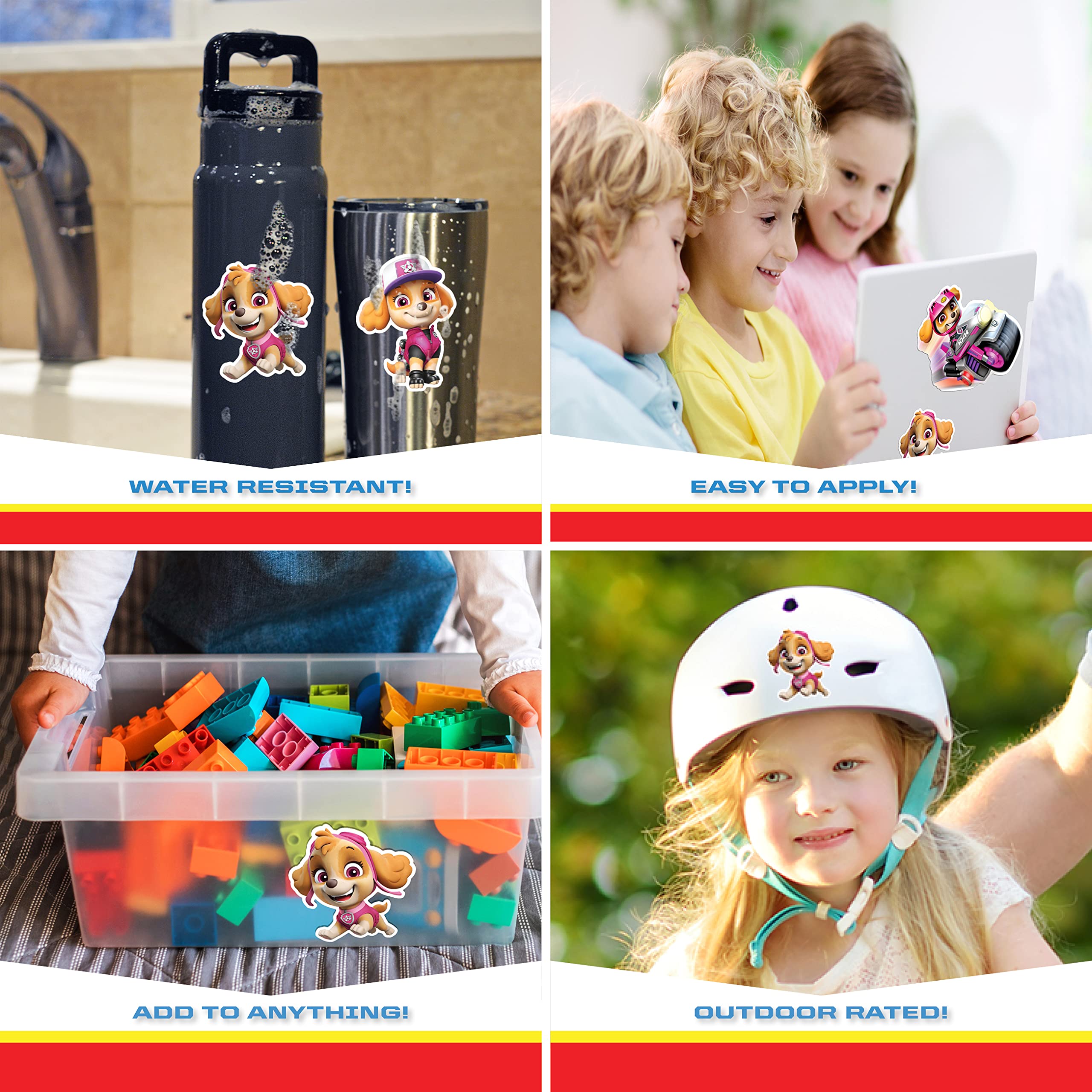 Paw Patrol Skye Decals - Set Of 3 Skye Stickers For Kids And Adults - Vinyl Decals For Laptop, Tumbler, Water Bottle, Vehicles - Nickelodeon Stickers