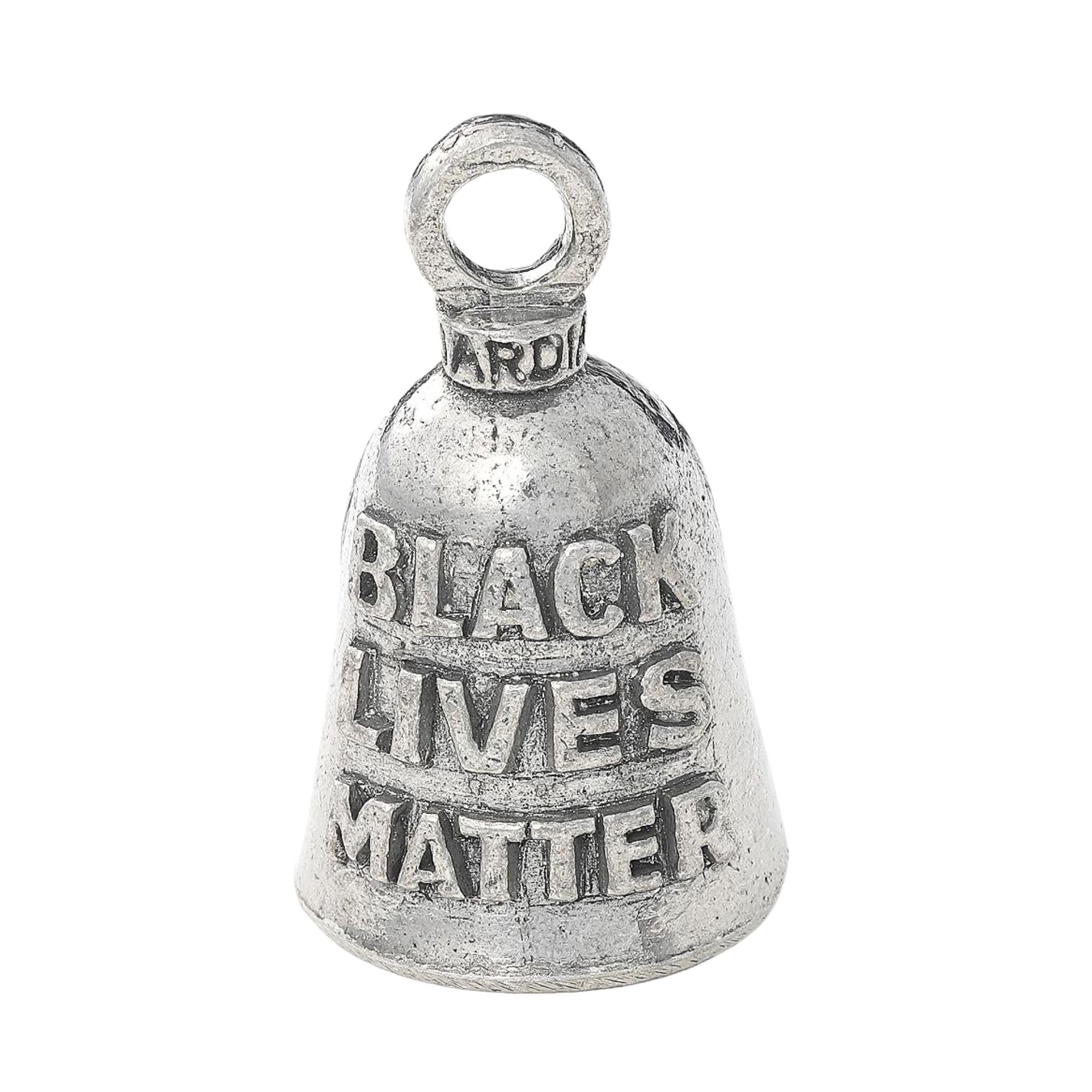 Guardian Bell Black Lives Matter Good Luck Bell w/Keyring & Black Velvet Gift Bag | Motorcycle Bell | Lead-Free Pewter | Good Lu