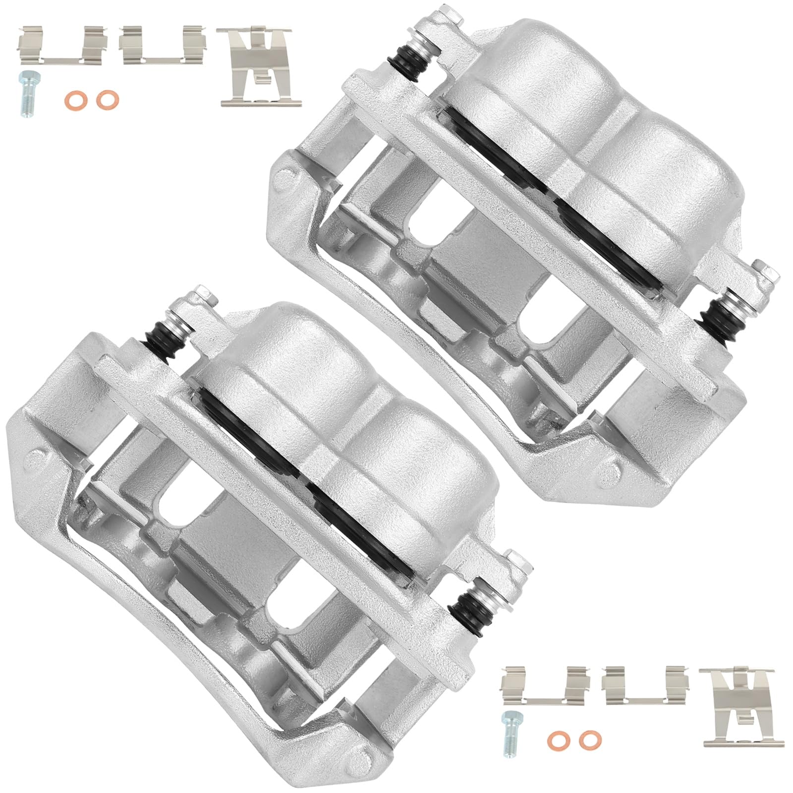 cciyu Front Left + Right Brake Calipers With Bracket 18B4751 18B4750 For Ford For F-150 1999-2003 For Ford For F-150 Heritage 20