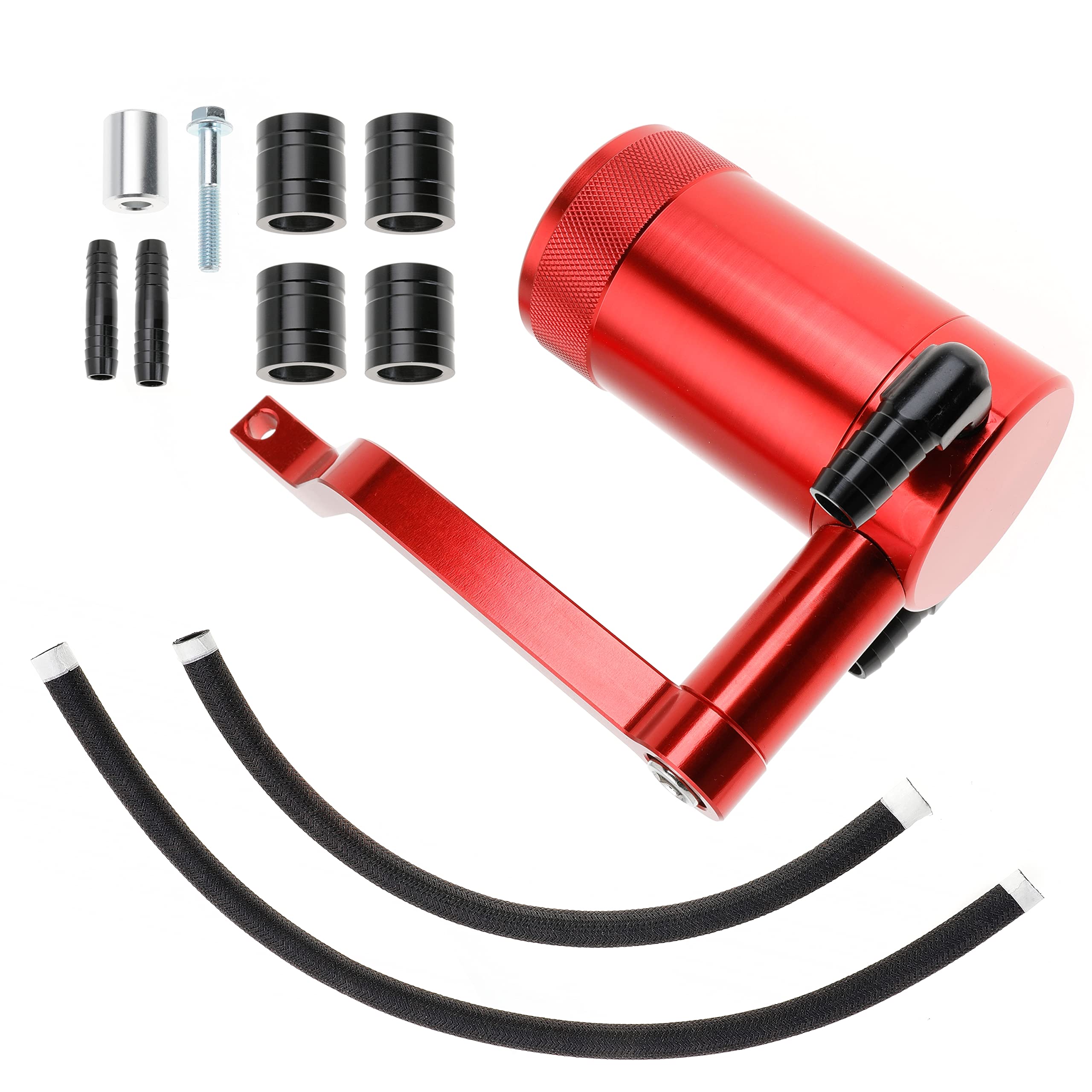 Billet Catch Can Hemi Technology Z-Bracket Scat Pack Compatible With Dodge Challenger Charger For Chrysler 300 For Jeep Grand Cherokee 6.4 11 12 13 14 15 16 17 18 19 20 21 (Red)