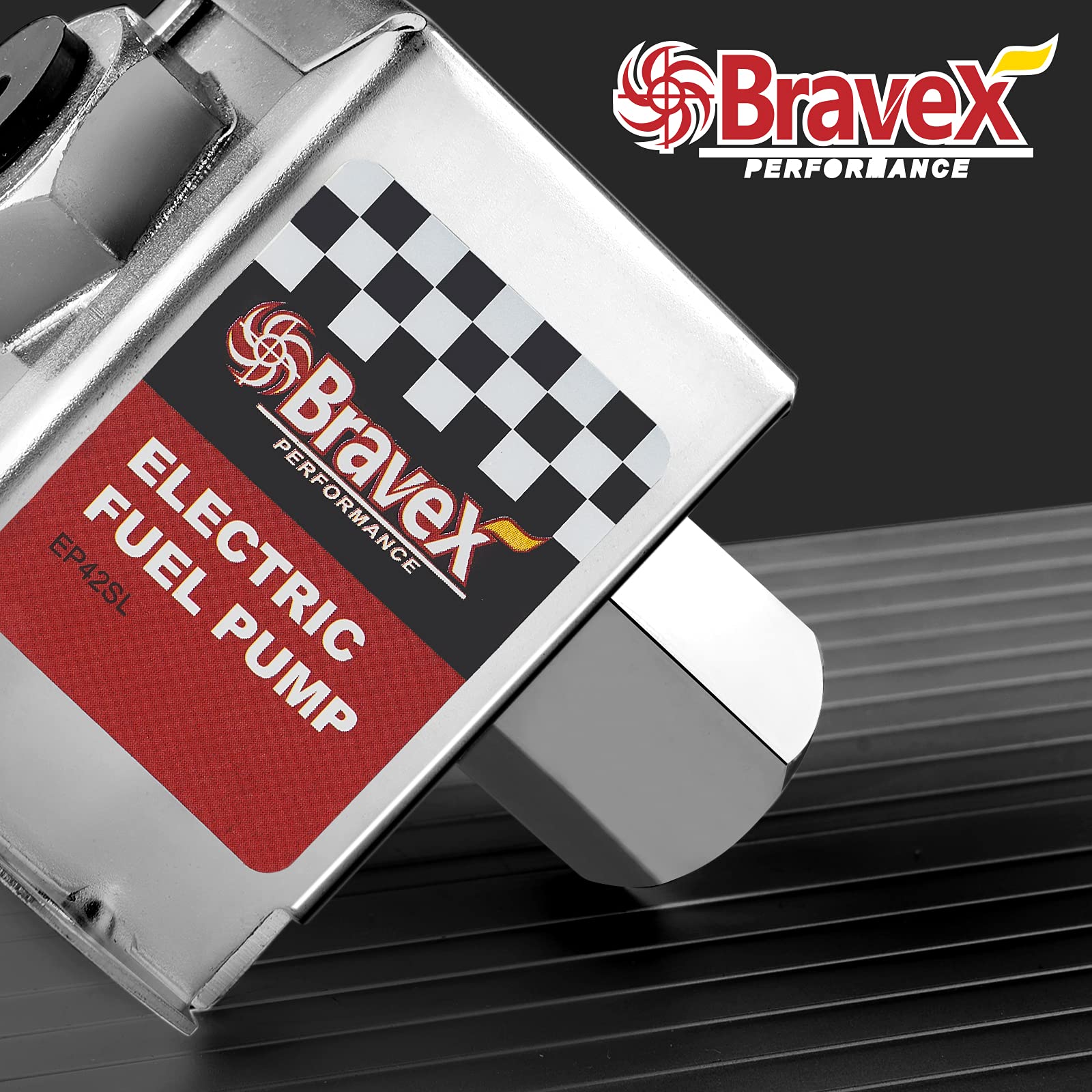 Bravex Inline Electric Fuel Pump Universal Dc 12V Low Pressure 2.5-4 Psi Petrol Diesel (Ep12S)