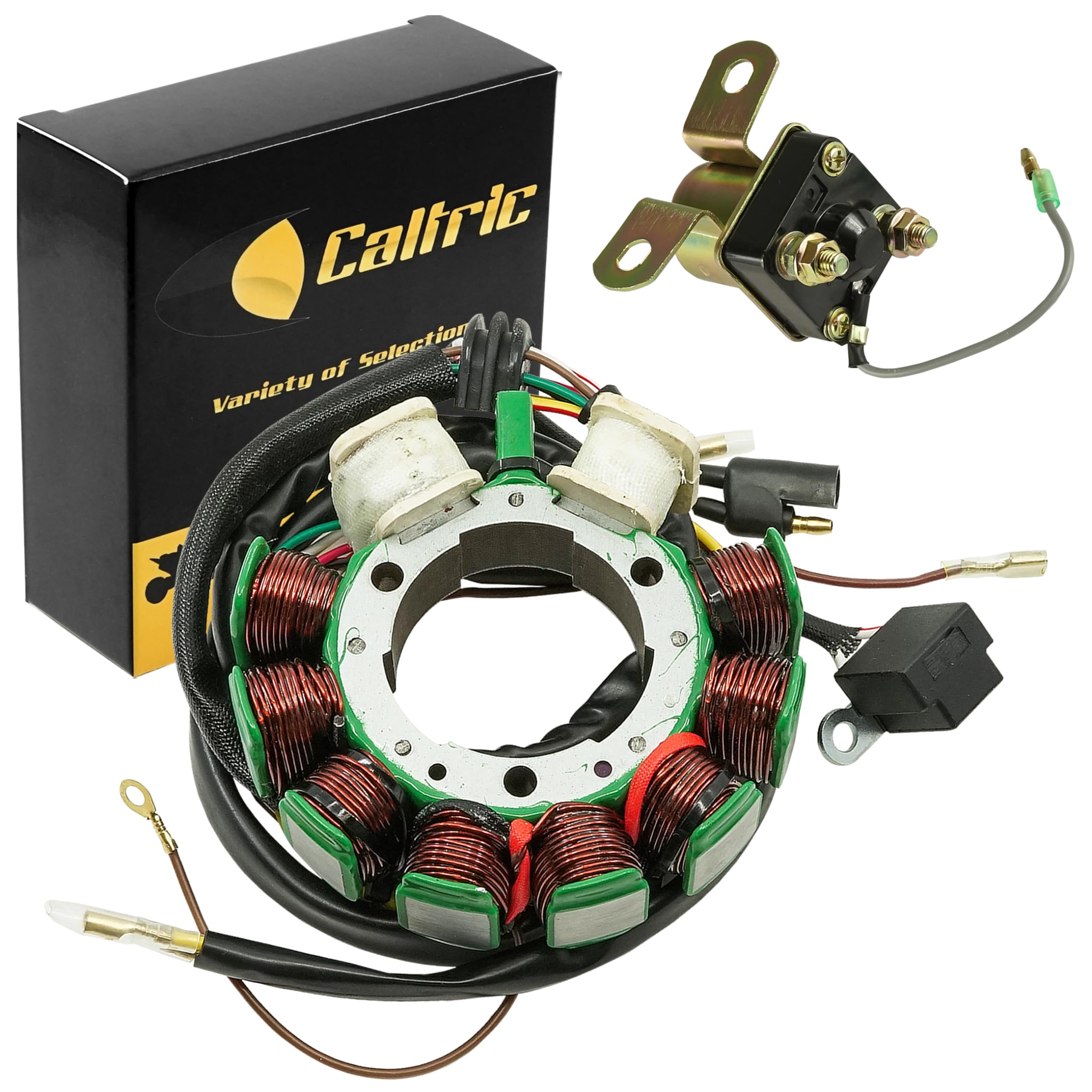 Caltric Stator Compatible With Polaris Sportsman 500 Relay Solenoid 1998 1999 2000 2001