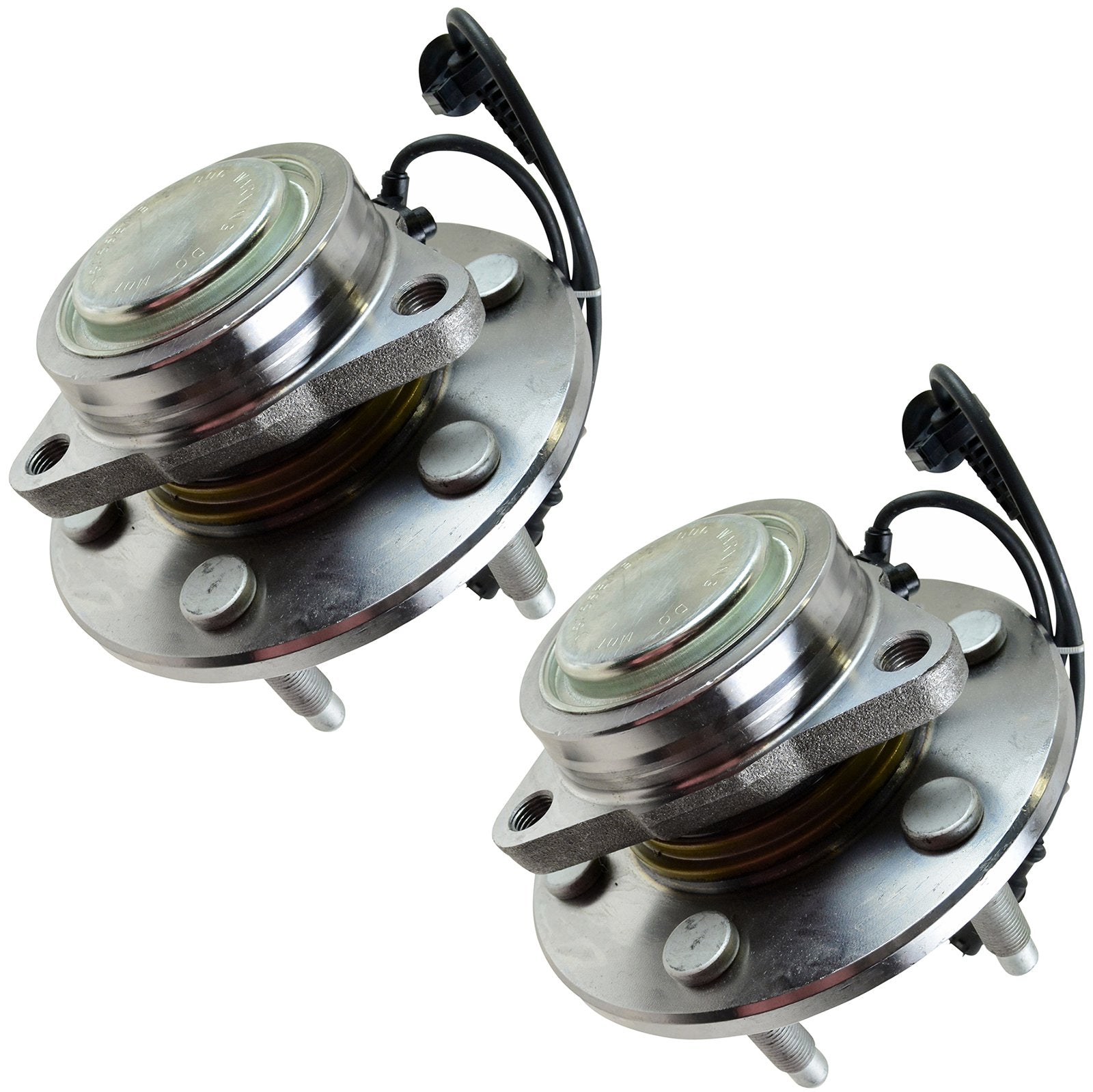 Trq Front Wheel Hubs & Bearings 6 Lug Left & Right Pair For Chevy Gmc 2Wd 2X4