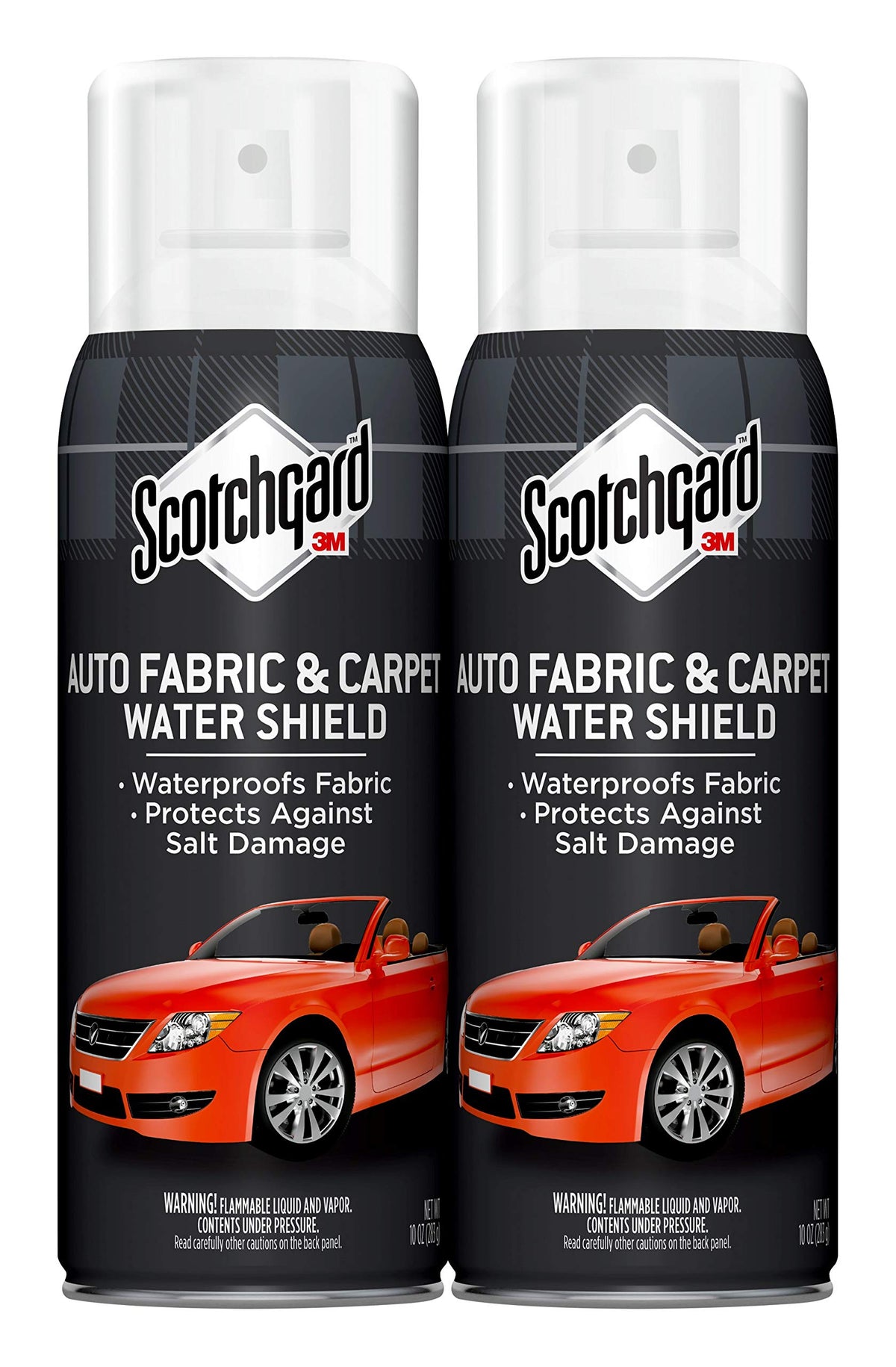 Scotchgard Auto Fabric & Carpet Water Shield, 20 Ounces (Two, 10 Ounce Cans)