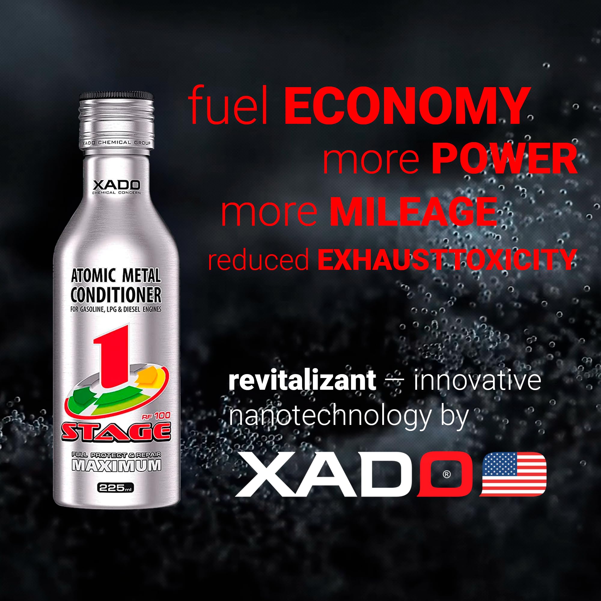 Xado Engine Oil Additive/Protection For Motor/Additive For Wear Protection & Rebuilding Of Worn Metal Surfaces/Metal Conditioner With Revitalizant 1 Stage Maximum (Up To 5Qt Of Oil Capacity)