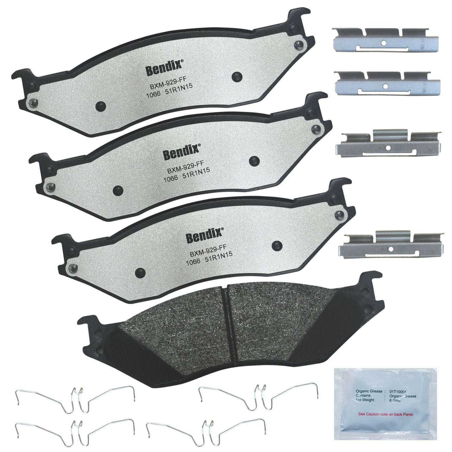 Bendix Fleet Metlok Mkd1066Fm Semi-Metallic Brake Pads For Bounder,Anniversary Ed,Classic,Flair,Lxe,Fortis,Southwind,F-53 Motorh