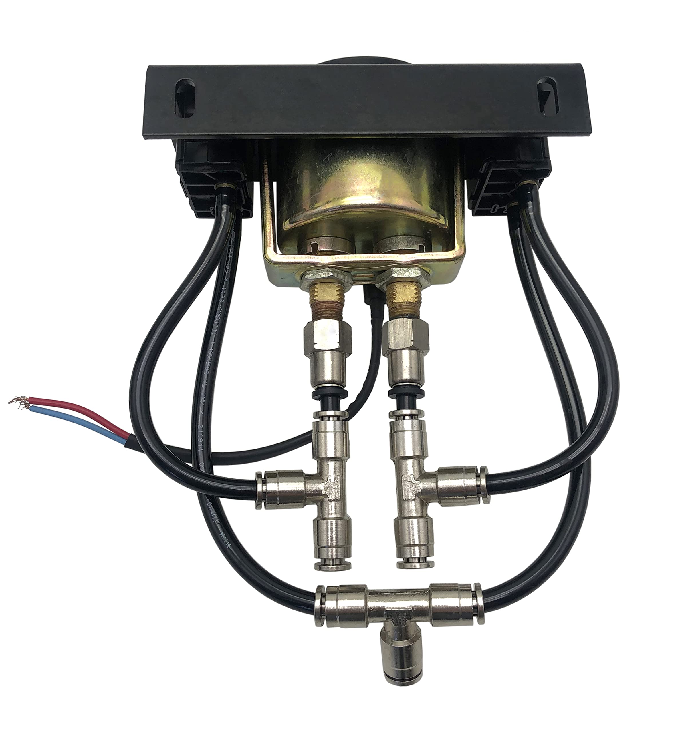 NYSUS Panel Paddle Valve Switch with Dual Needle Gauge & Air Fittings for Air Suspension