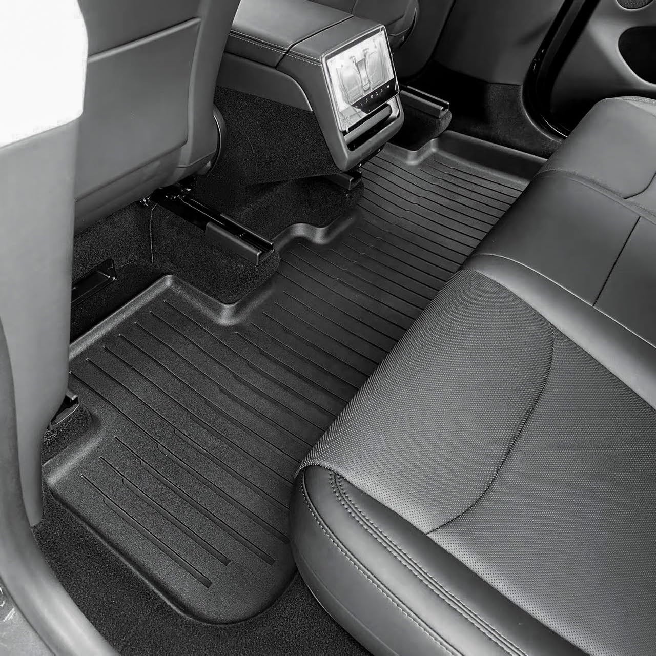 SUPER LINER Tesla Model Y Juniper Floor Mats 2025 2026 | Custom Fit All-Weather 7-Piece Set TPE Material | Model Y Juniper Back