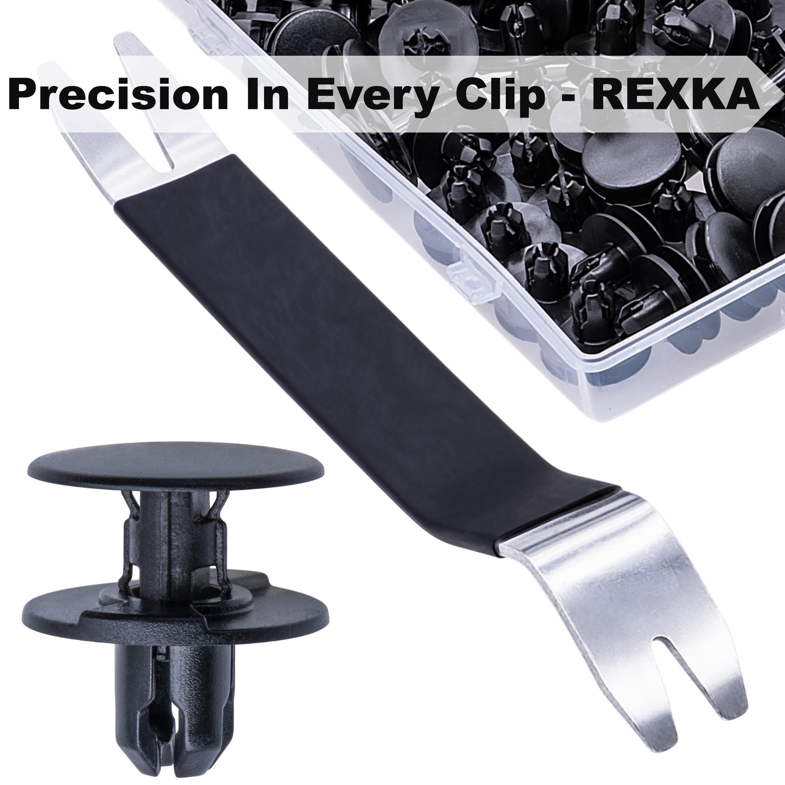 Rexka 51Pcs Front Fender Liner Retainer Clip 91501-Tr0-003 For Honda Acura Accord Civic Clarity Crosstour Cr-V Fit Odyssey Ilx M