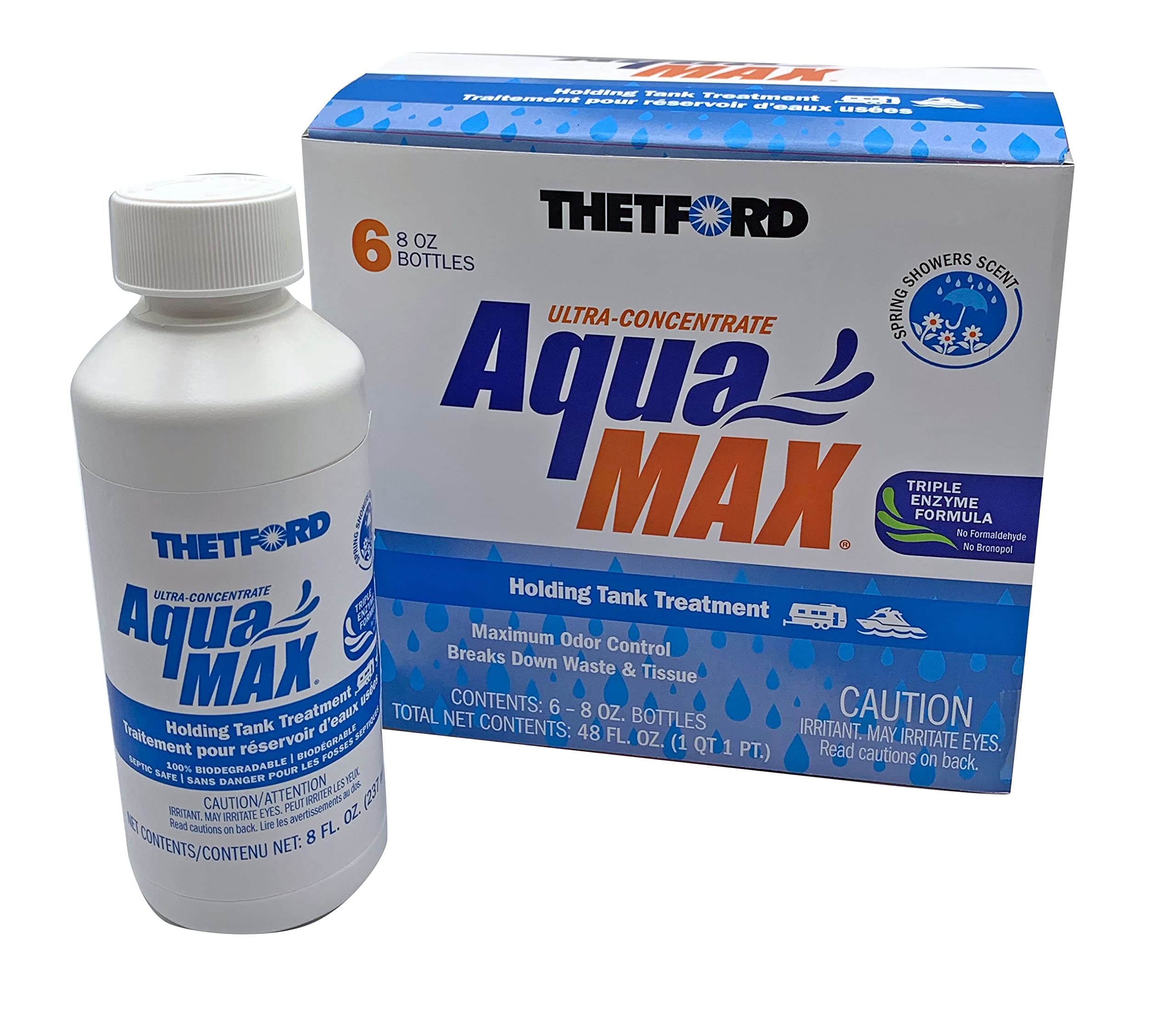 Thetford 96634 Aquamax Spring Showers 6-8 Oz, No Color, 48 Fl Oz (Pack Of 1)