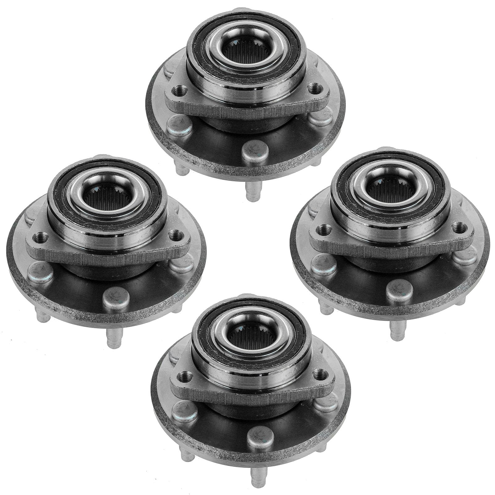 Trq Wheel Hub Bearings Assembly Set Compatible With 2008-2017 Buick Enclave 2009-2017 Chevrolet Traverse 2007-2016 Gmc Acadia 20