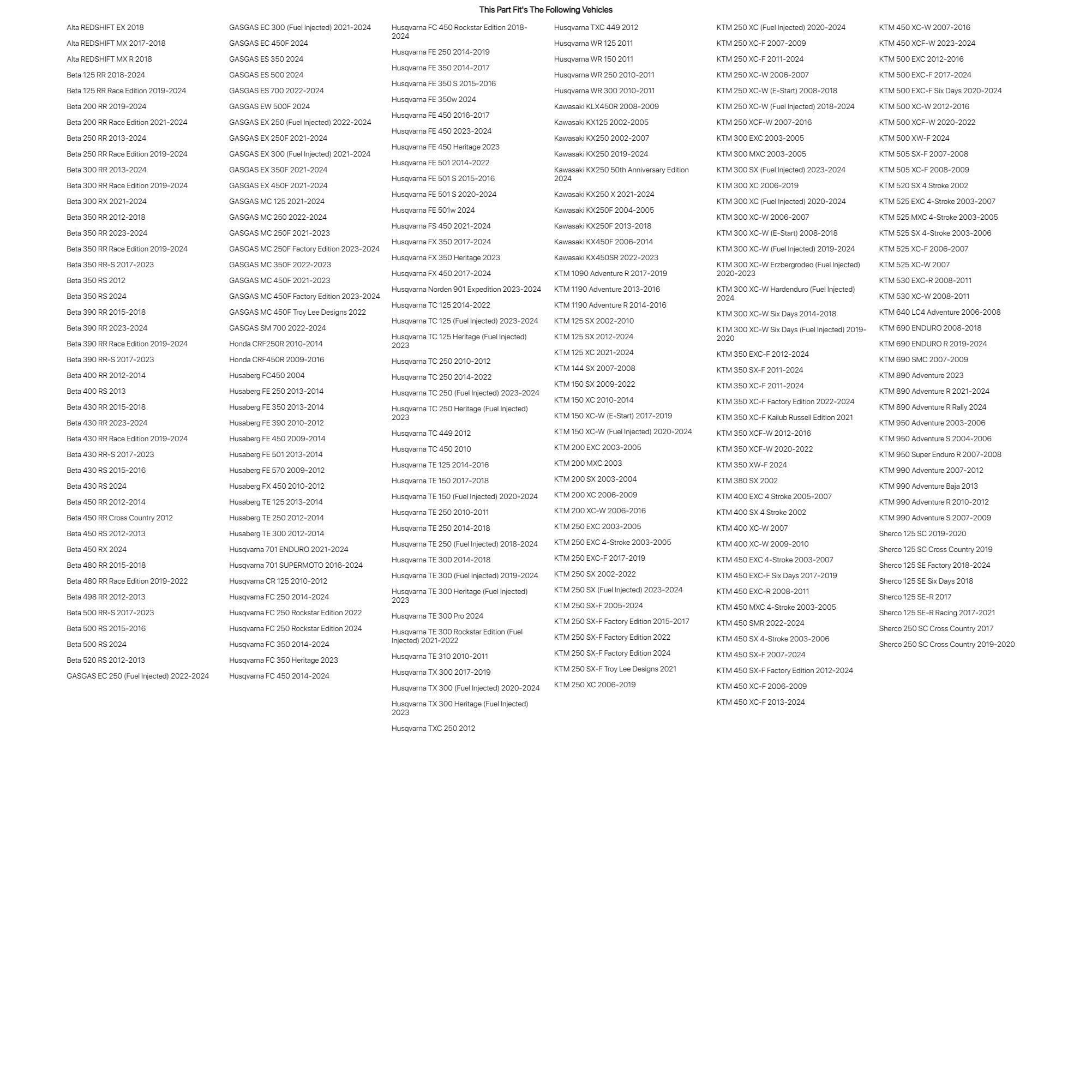 Tusk Fork Seal Driver 48mm For Husaberg TE 250 2012-2014