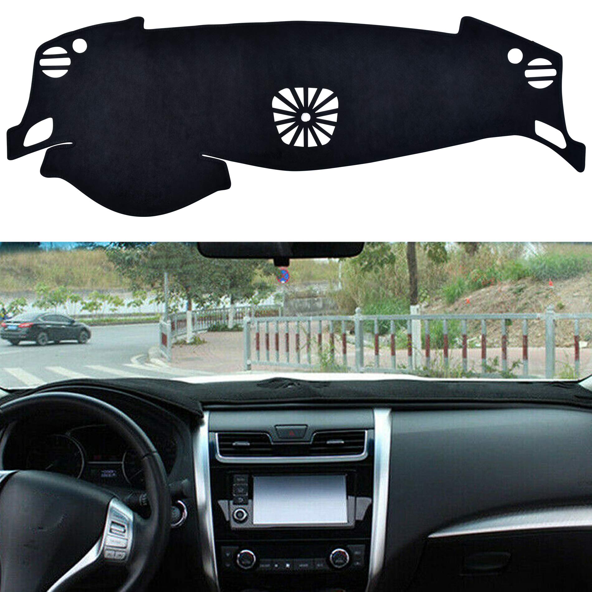 Speedwow Dashboard Dash Board Cover Mat Carpet Compatible With 2013-2018 Nissan Altima