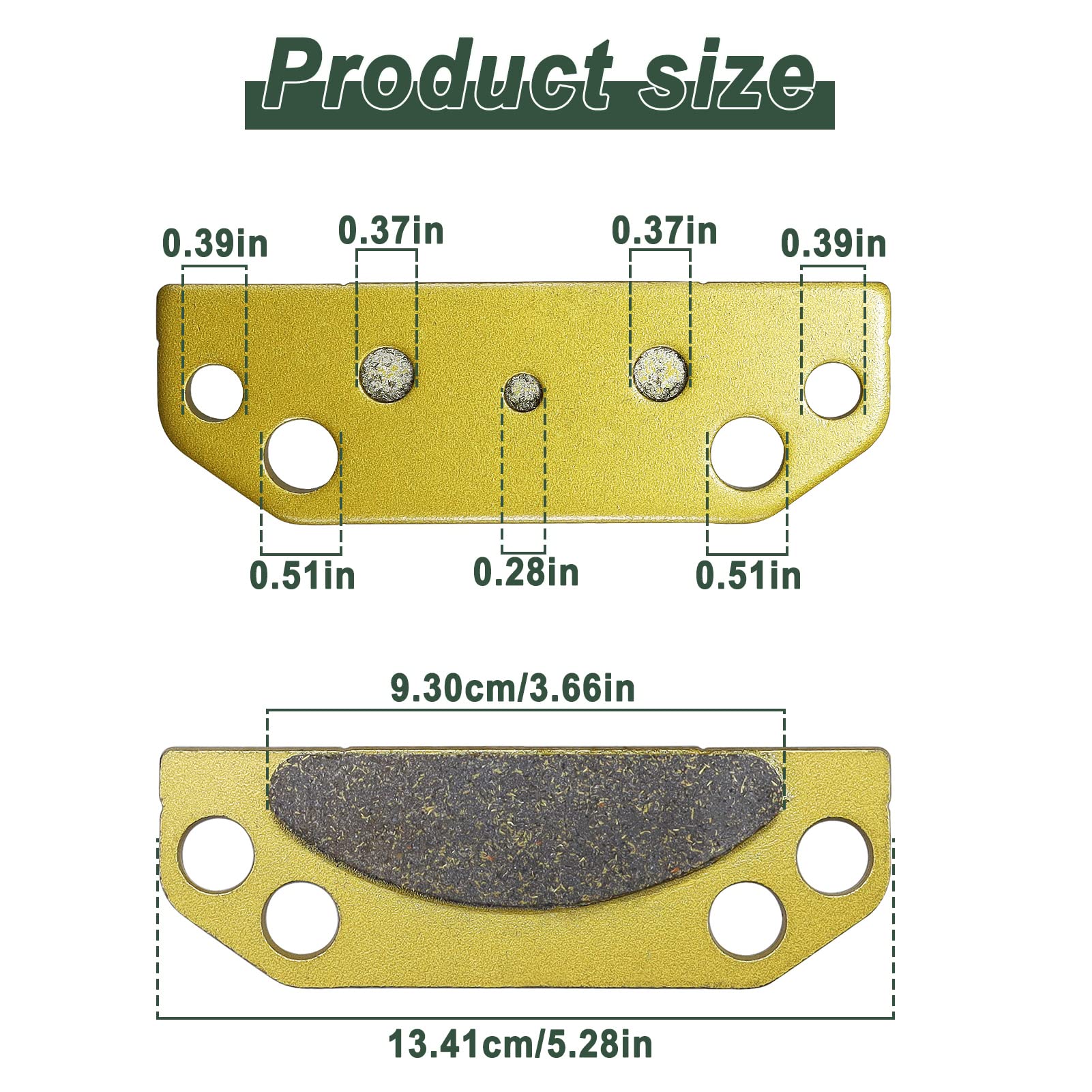 Ranger 500 700 Parking Brake Pad Set For Polaris Ranger 800 900 Xp Crew 2X4 4X4 6X6 2005 2006 2007 2008 2009 2010 2011 2012 2013 2014 2015#2203147