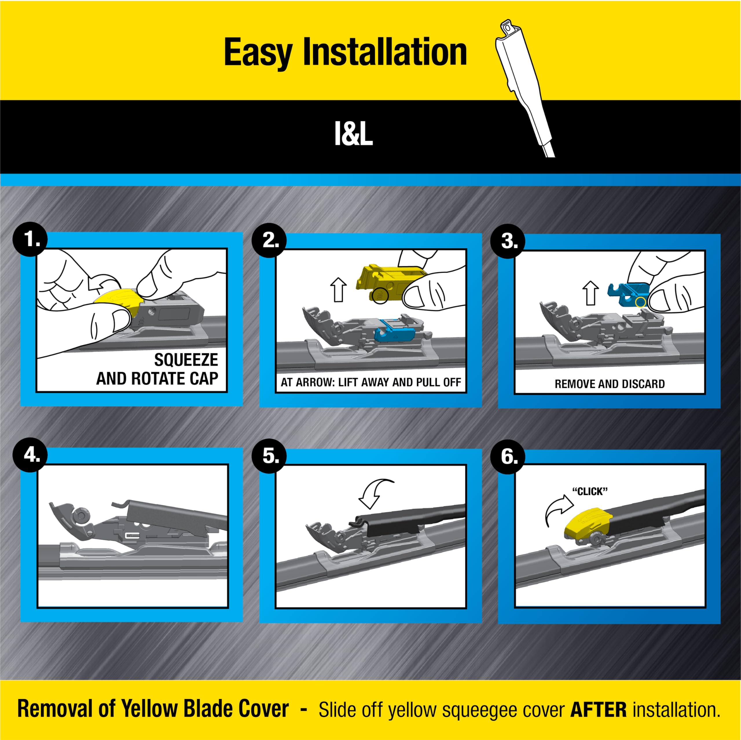 Rain-X 870128 Truck & Suv Rugged Series Premium Wiper Blades, 28 Inch Windshield Wipers (Pack Of 1), Automotive Replacement Wind