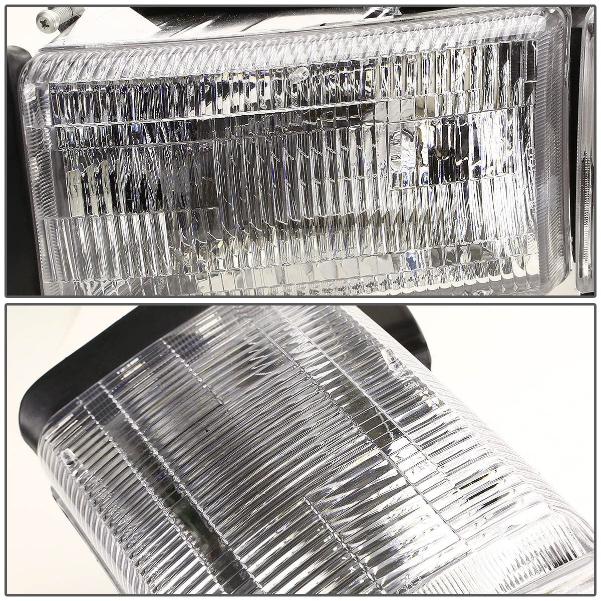 Auto Dynasty Headlights Assembly Compatible With 1994-2002 Dodge Ram 1500 2500 3500 Non-Sport, Passenger Right Side Halogen Head