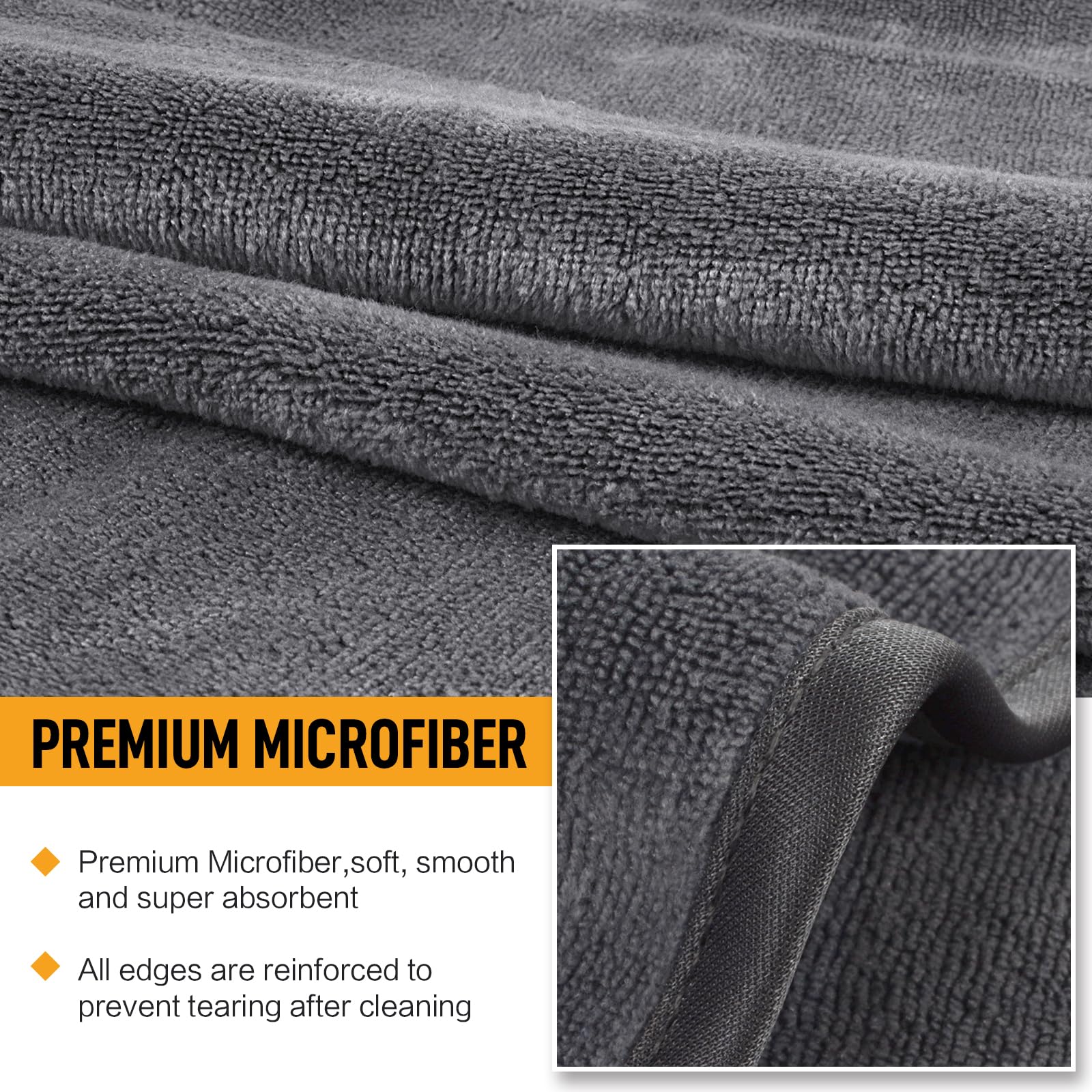 Sinland Microfiber Car Drying Towels Ultra Absorbent,No Streaks,Scratches, Or Water Spots,Wash Cleaning Auto Detailing Towels 40