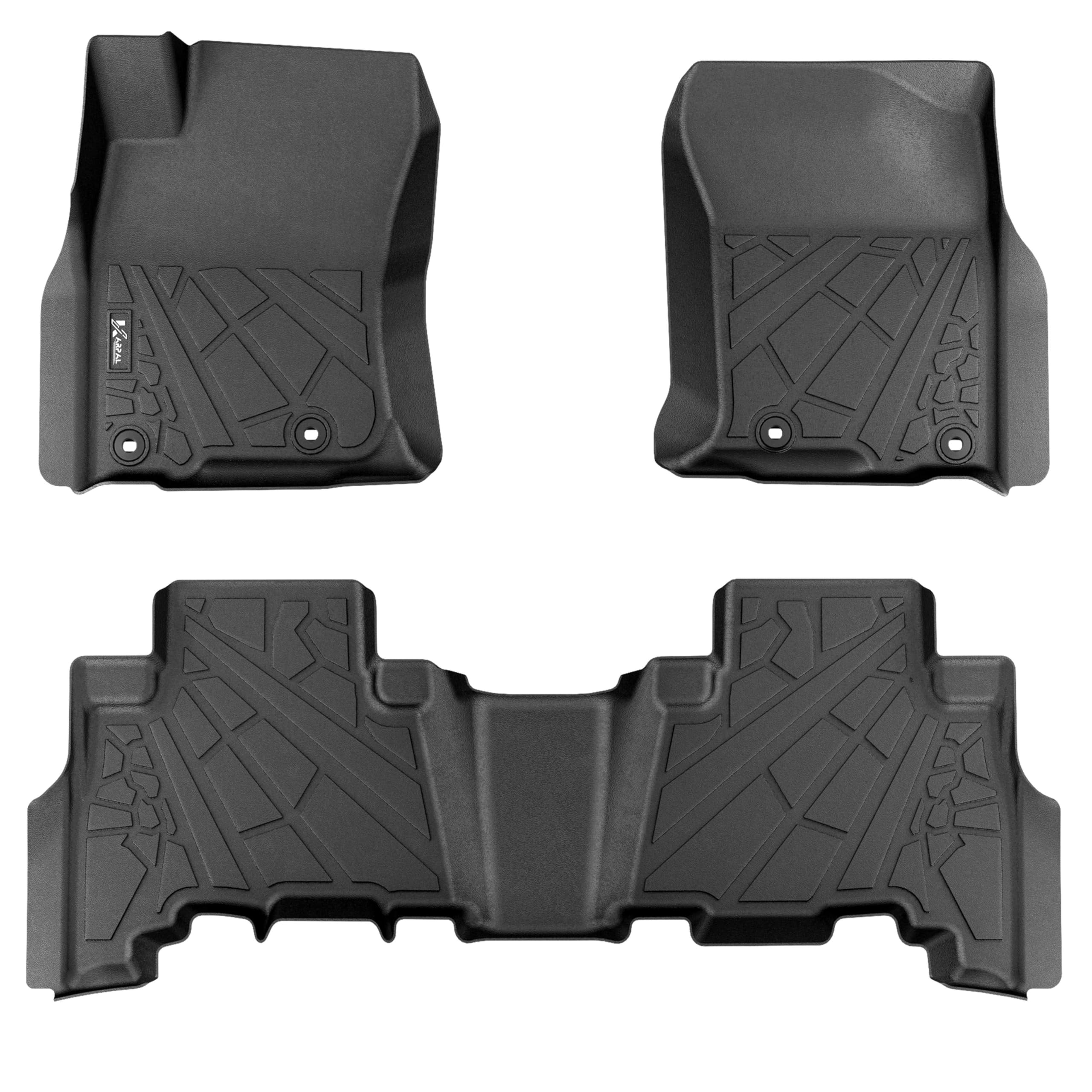 Karpal Floor Mats Fit For 2014-2023 Lexus Gx460, Fit For 2013-2024 Toyota 4Runner, All Weather Custom Fit Tpe Floor Liners, 1St 