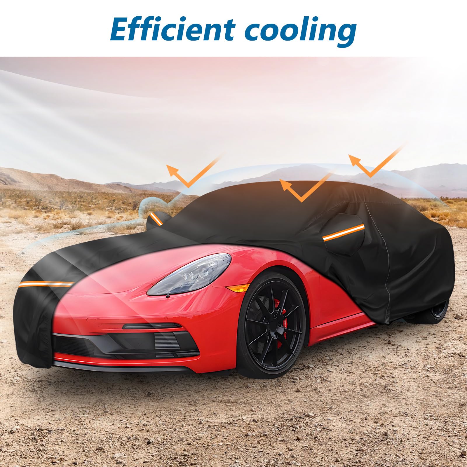 Car Cover For Porsche Cayman, For Porsche 718 (986/987/981), Spyder 1997-2025, Waterproof 210D Oxford Cloth And Cotton Outdoor C