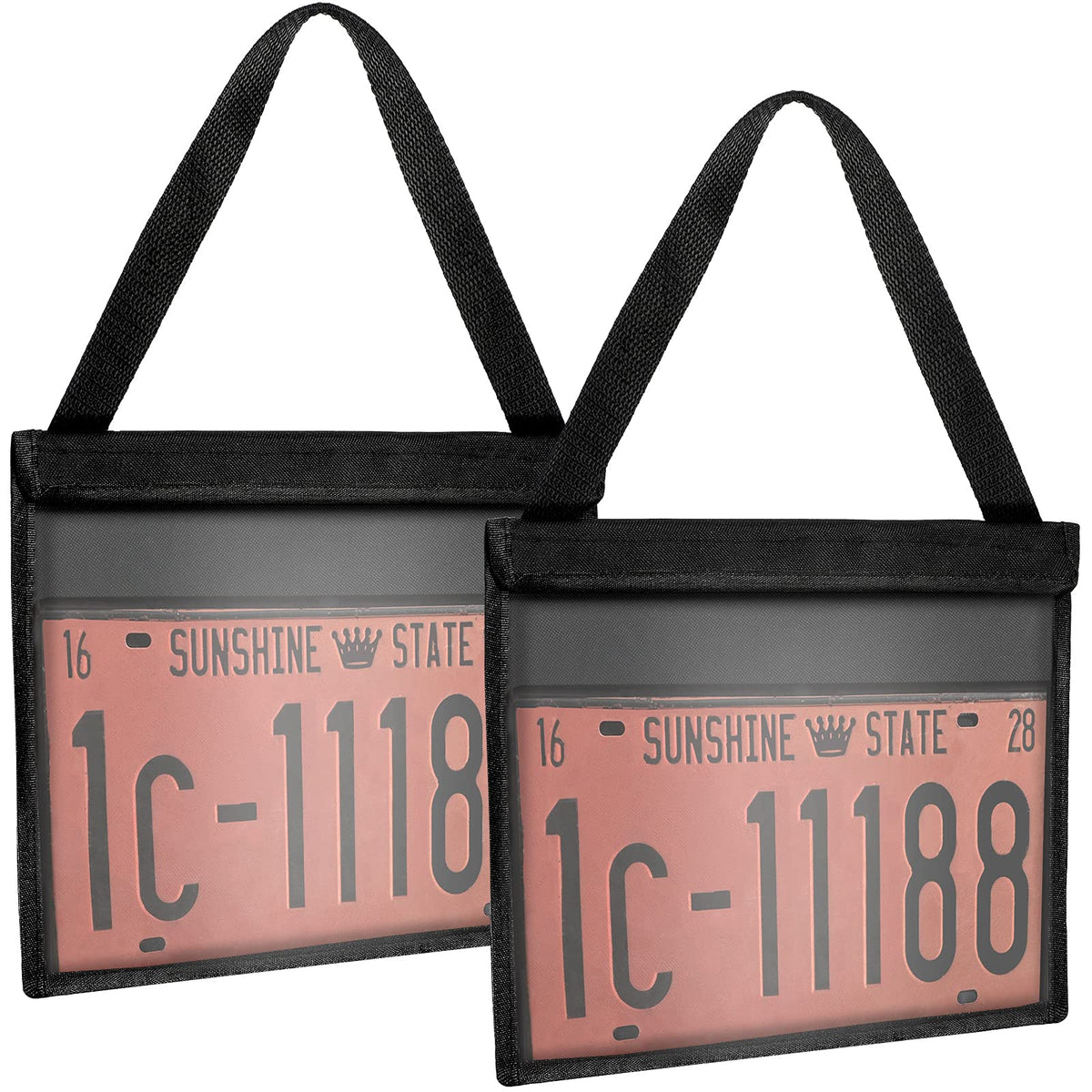 Frienda 2 Pieces License Plate Holder with Hanging Strap Dealer Plate ...