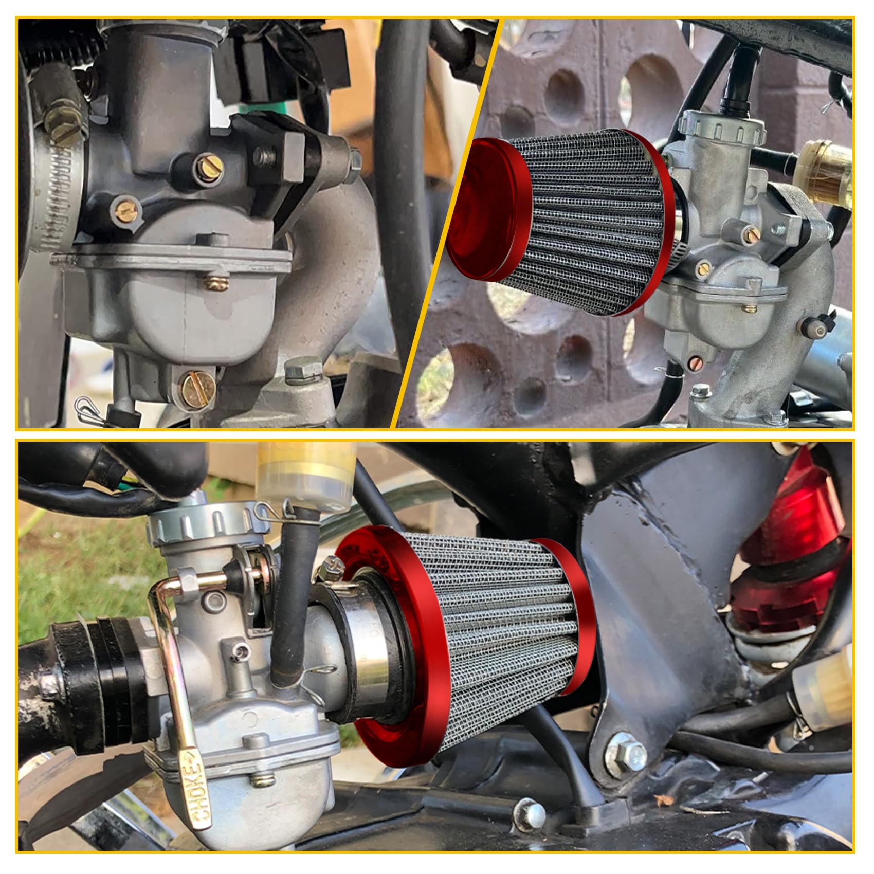 HIAORS PZ20 Carburetor Kit for TaoTao Coolster 125cc 110cc 50cc 70cc 90cc Chinese Kids ATV Quad 4 Wheeler Baja Sunl NST Kazuma R