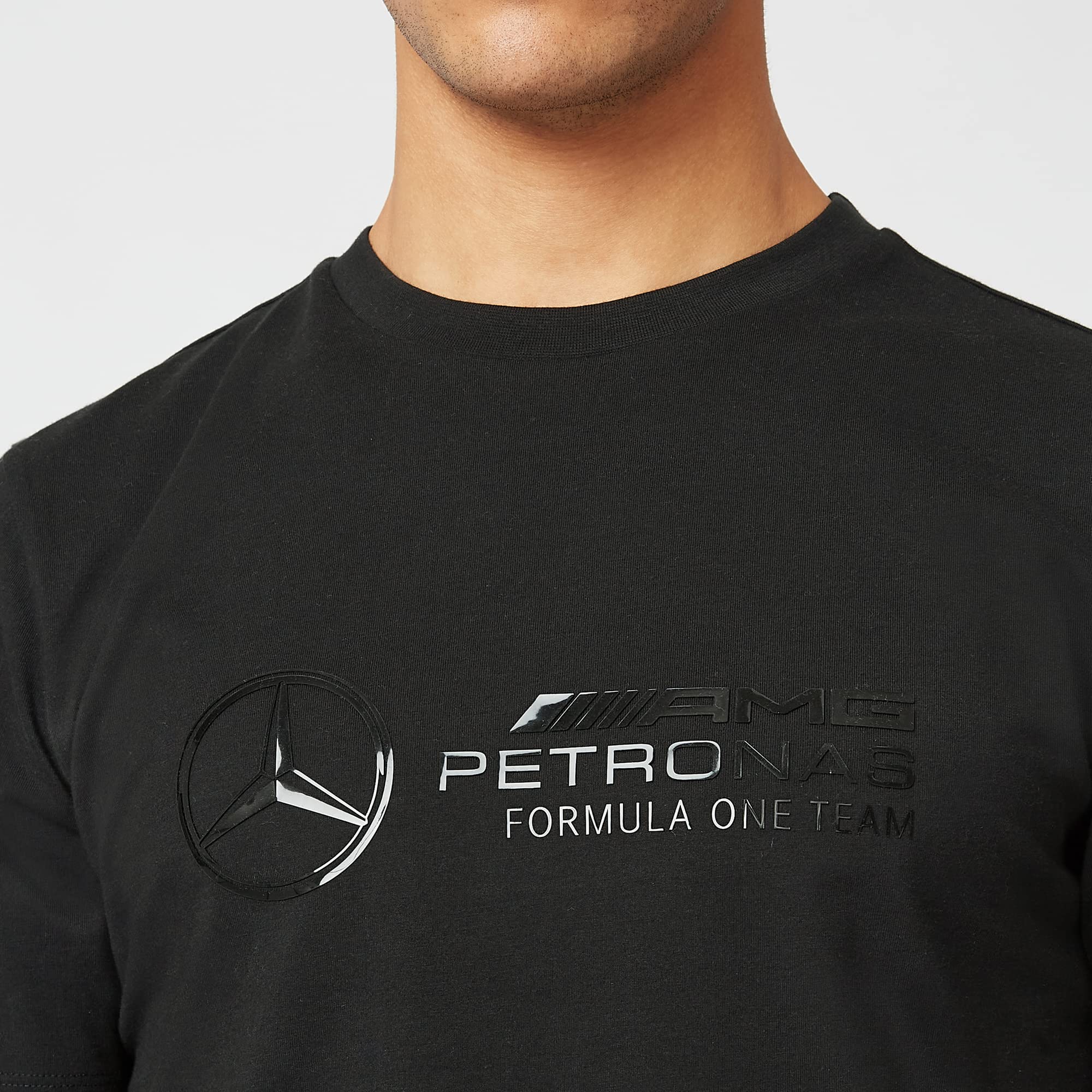 Mercedes Amg Petronas Formula One Team - Official Formula 1 Merchandise - Large Logo T-Shirt - Black - Xl