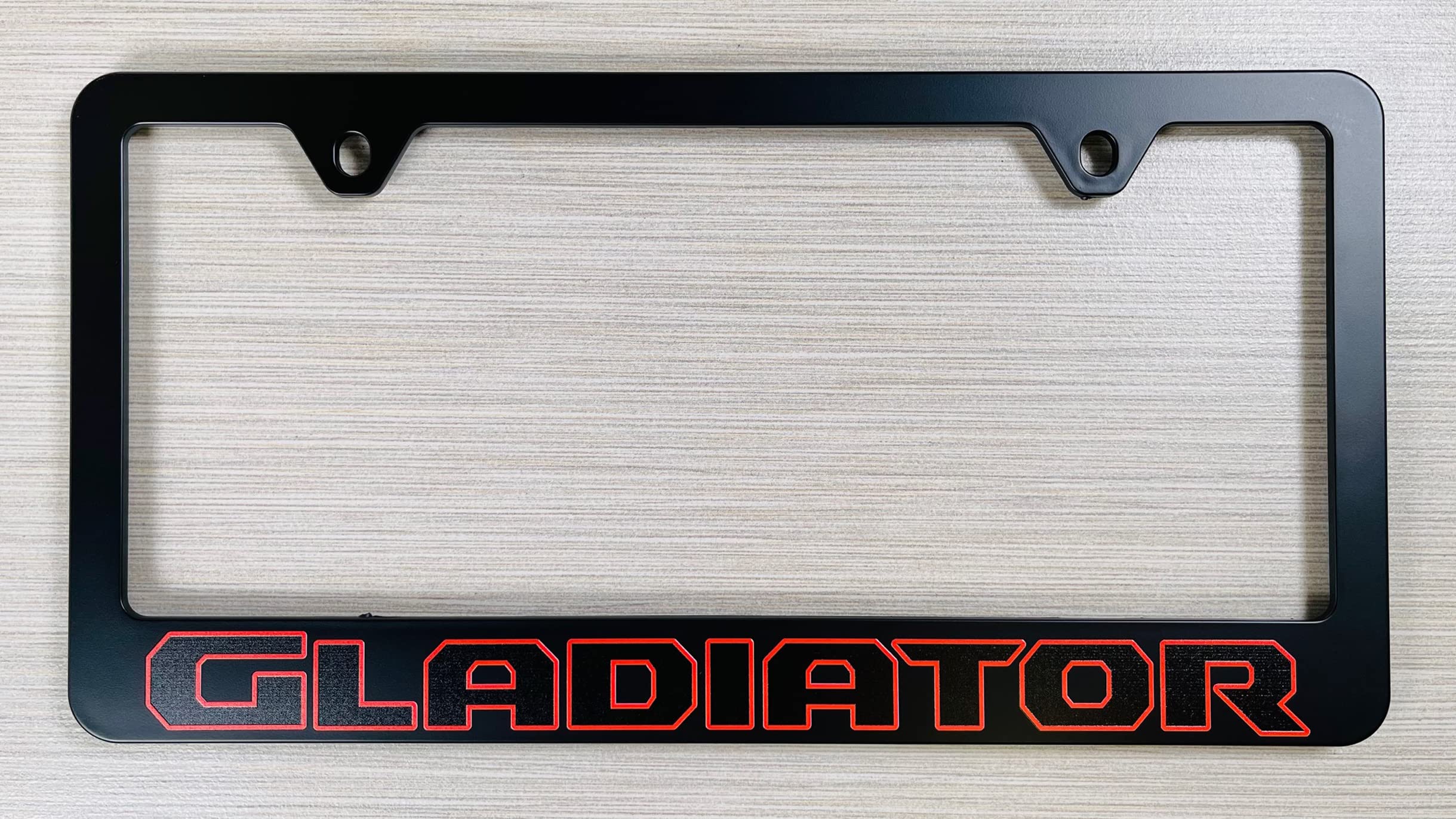 Jeep Gladiator Uv Printed Plastic License Plate Frame