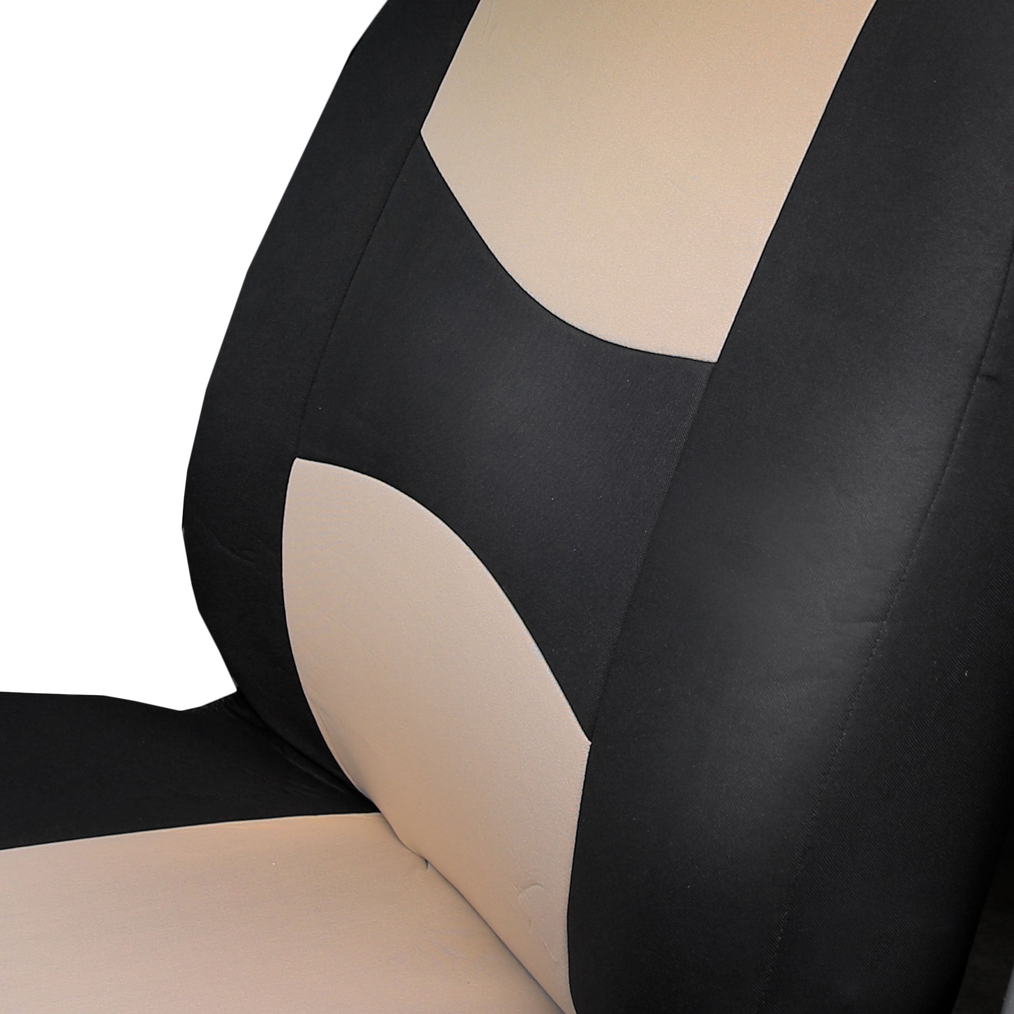 Fh Group Front Set Cloth Car Seat Covers For Low Back Car Seats With Removable Headrest, Universal Fit, Airbag Compatible Car Se