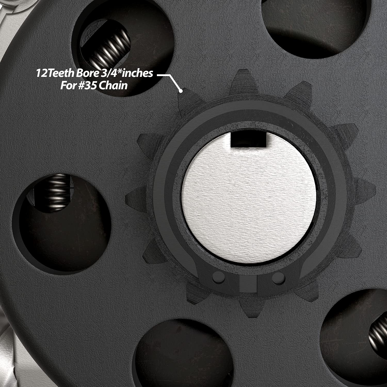 1Pz Ap2-12T Centrifugal Clutch 3/4' Bore #35 Chain 12 Tooth For Go Karts Mini Bike Replacement Parts 12T With # 35 Chain