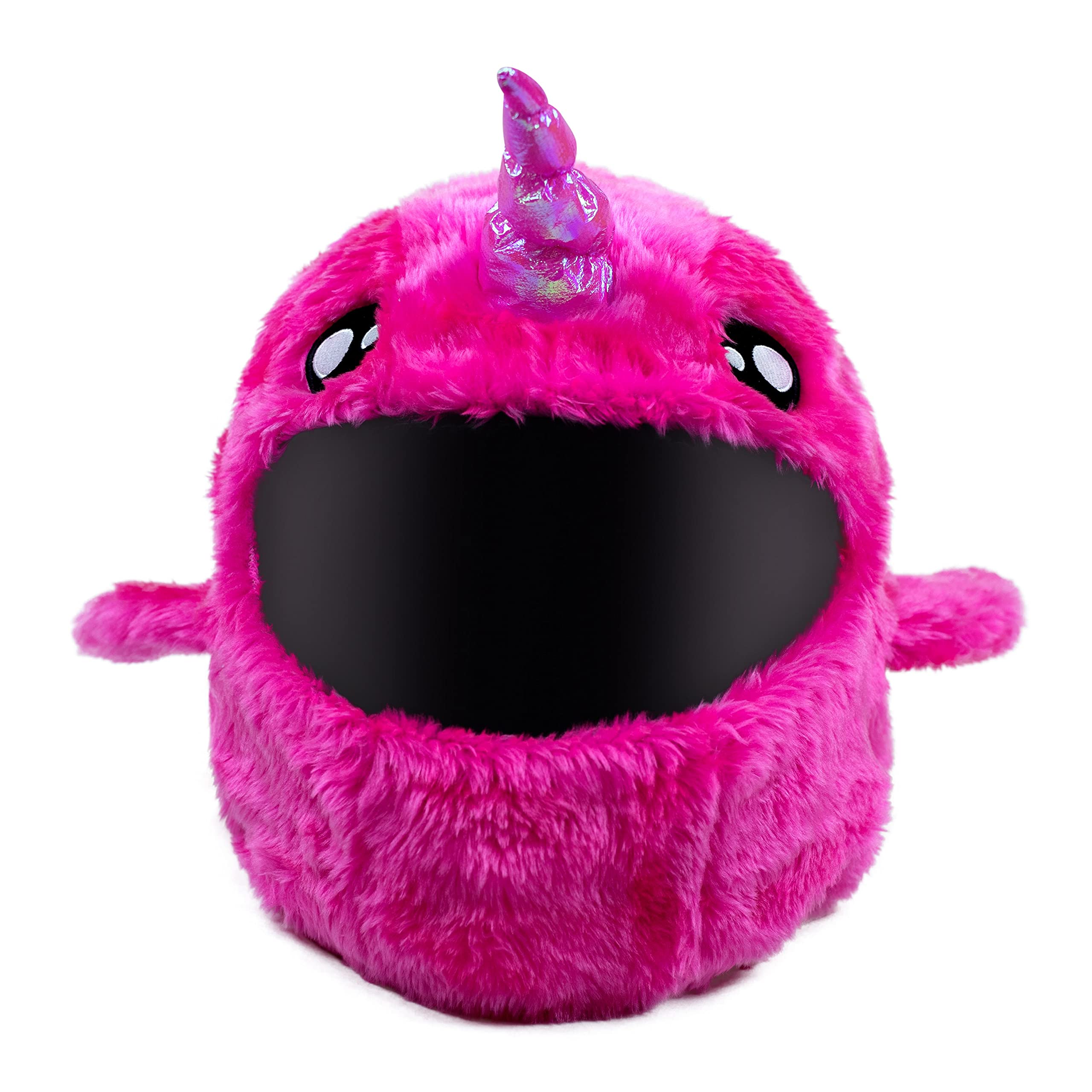 Moto Loot Helmet Cover For Motorcycle Helmet, Fun Rides And Gifts (Cover Only. Helmet Not Included) - Pink Narwhal
