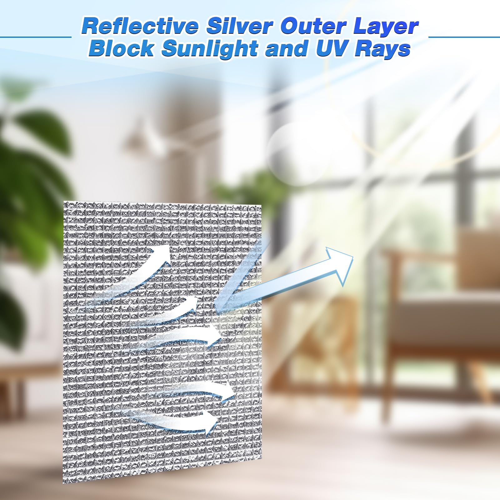 Frienda Double Rv Door Window Shade Cover Blackout Reflective Insulation Roll 78 X 40Inches Aluminum Foil Insulation Kit For Rv