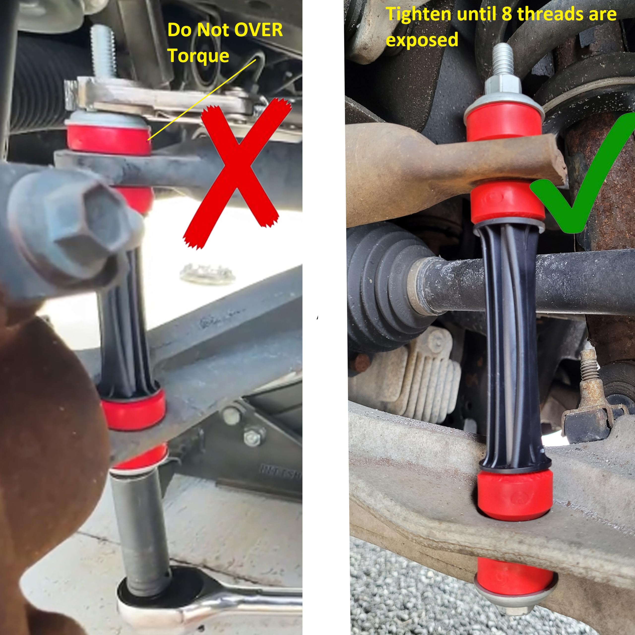 Suspension Dudes Front Sway Bar Stabilizer Link Kit Fits Silverado, Escalade, Tahoe, Sierra, Yukon, Sierra, Suburban, 2007-2020,