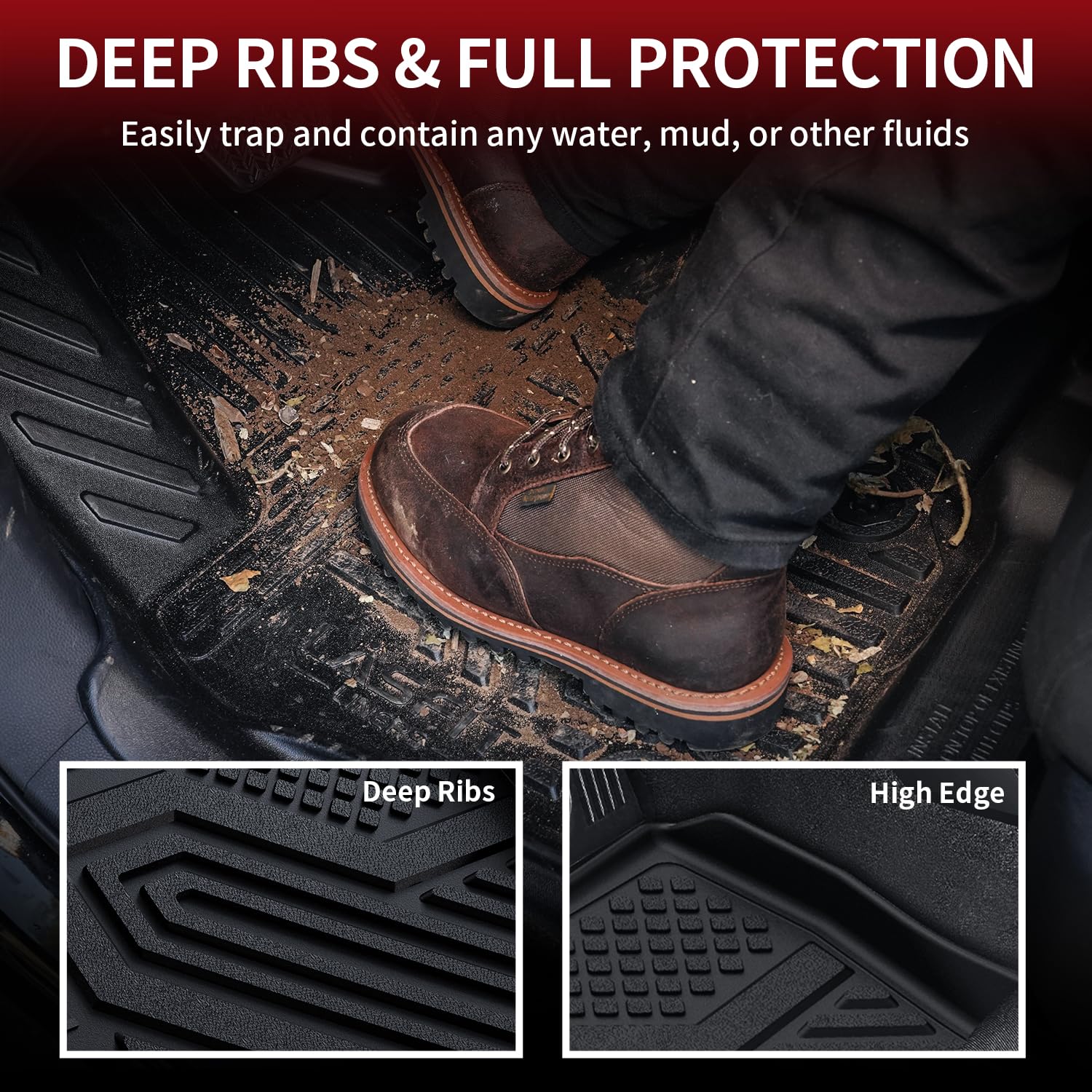 Lasfit Floor Mats & Cargo Mat Fit For Mazda Cx5 2025-2017, Custom Fit Tpe All Weather 2025 2024 2023 2022 2021 2020 2019 2018 20