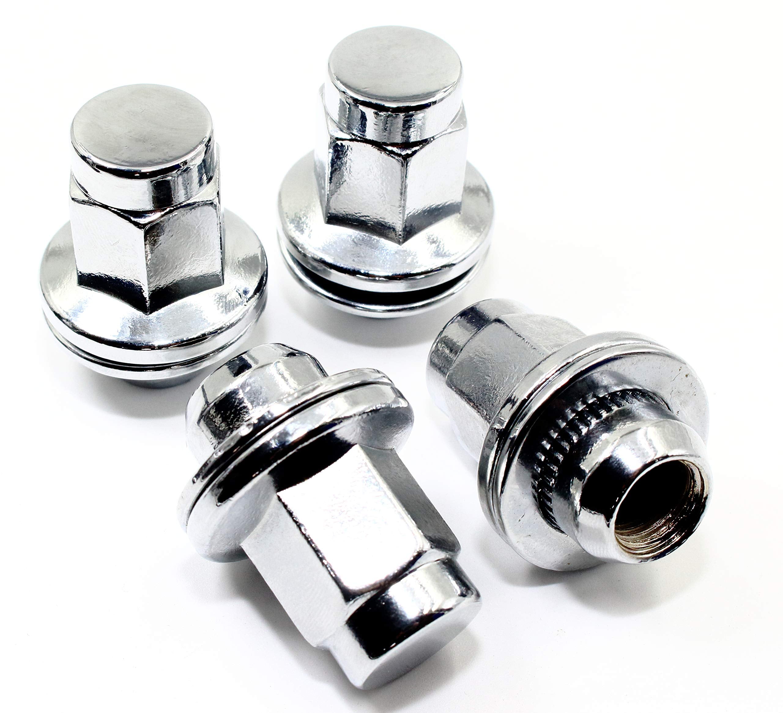 Set of 20 Veritek 14x1.5mm OEM Style Factory 1.80 Inch 7/8 22mm Hex Mag Washer Replacement Chrome Lug Nuts for Toyota Sequoia La