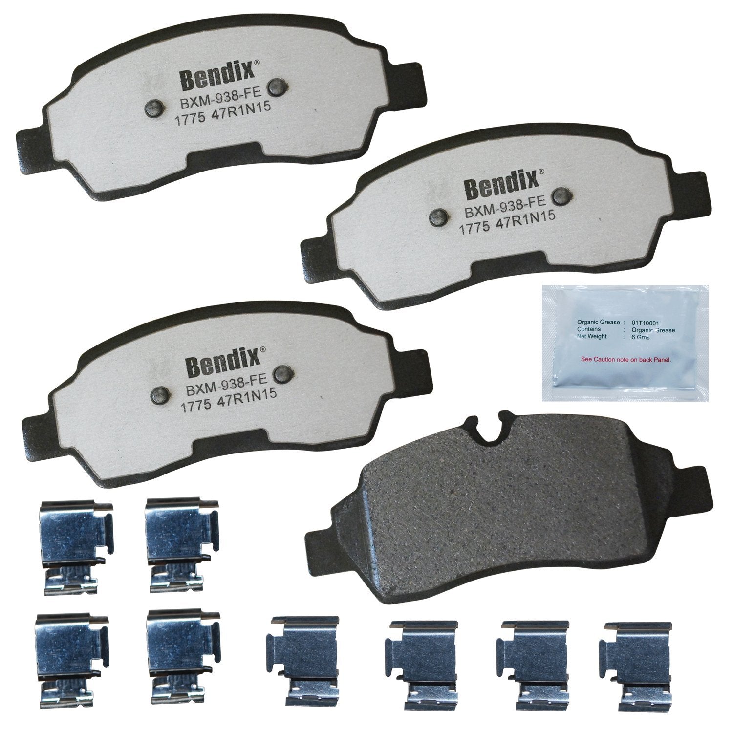 Bendix Fleet Metlok Mkd1775Fm Semi-Metallic Rear Brake Pads For Ford Transit 2019-2016, Transit-150 2019-2015, Transit-250 2019-