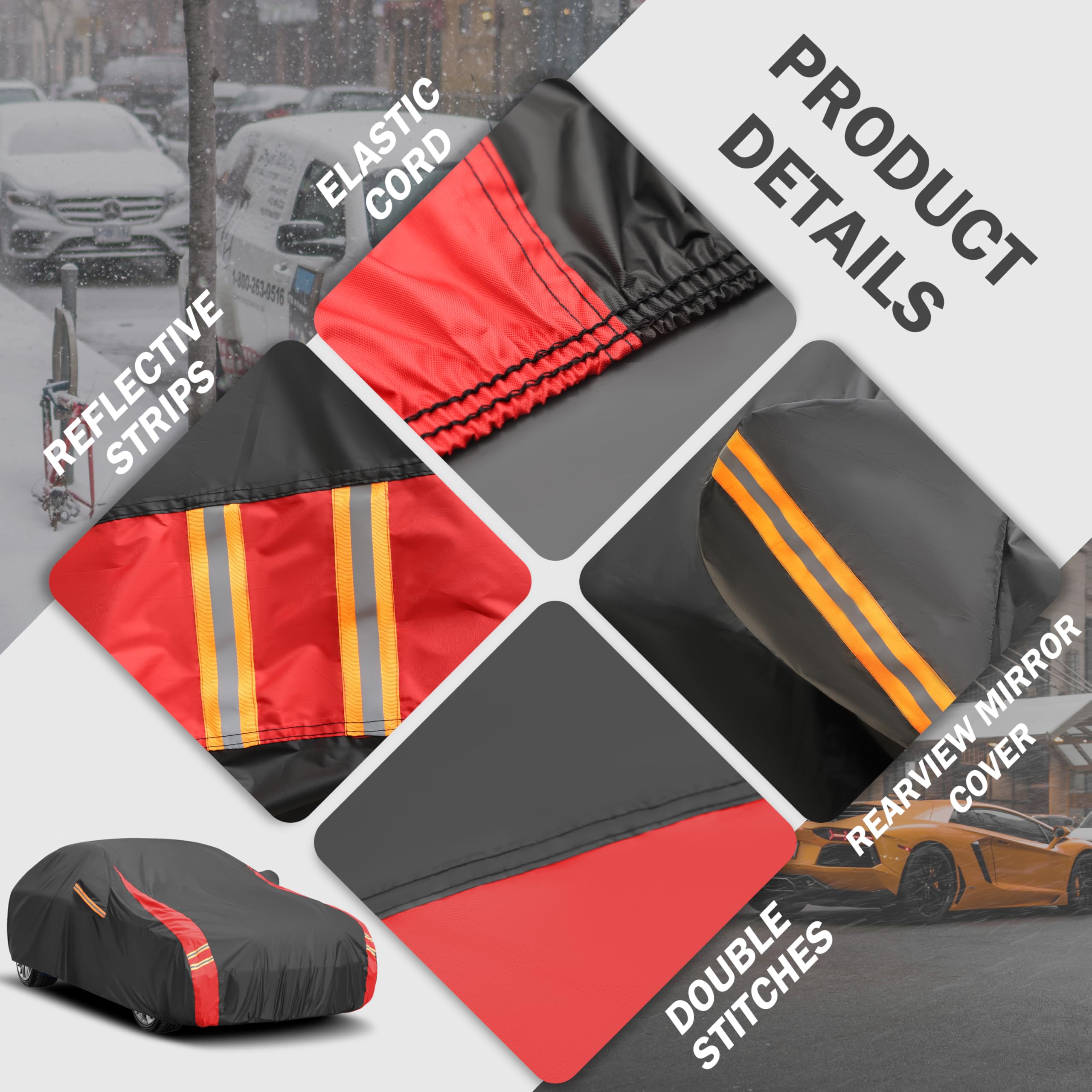 MBLCOOVERS Car Cover Outdoor Automobiles Waterproof All Weater Truck Cover for Tacoma, Tundra, Titan, F-150, RAM 1500, Silverado