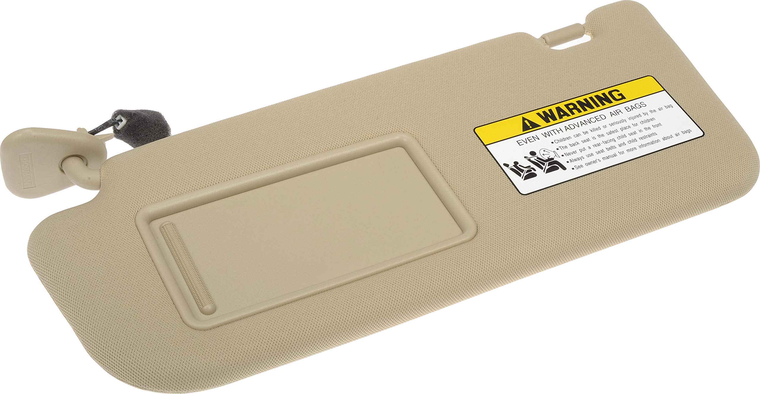 Dorman Driver Side Sun Visor, Beige, Plastic, Model 74212, Compatible with Select Hyundai Models