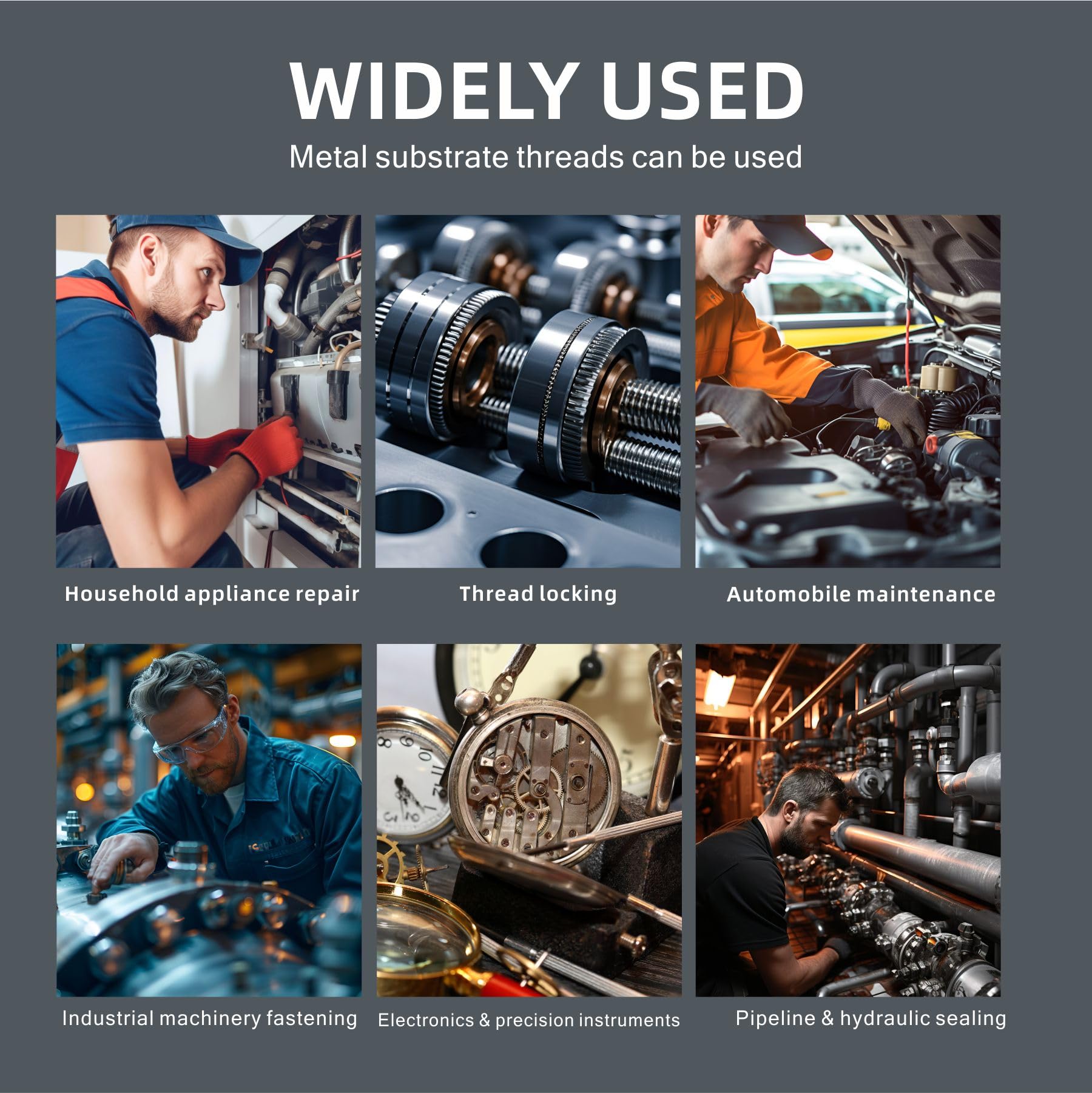 Threadlocker Blue 243 - Removable Thread Locker, Medium Strength Thread Locking Sealants 50Ml For Bolts, Nuts Lock Tight, Anaero